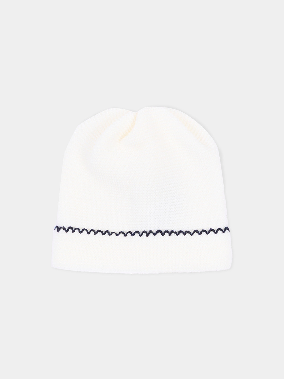 Cappello avorio per neonato,Little Bear,4124 LATTE/BLU