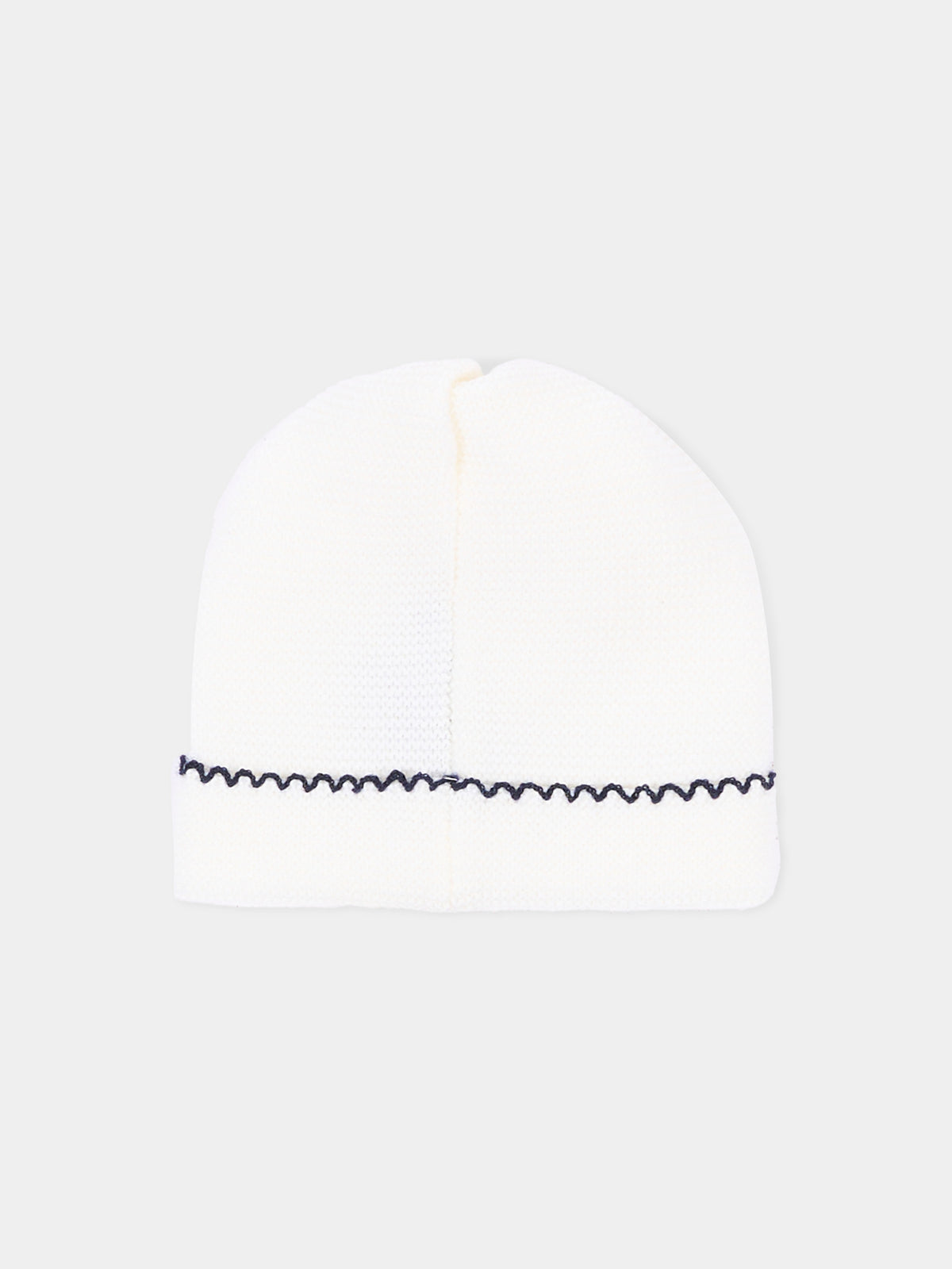Cappello avorio per neonato,Little Bear,4124 LATTE/BLU
