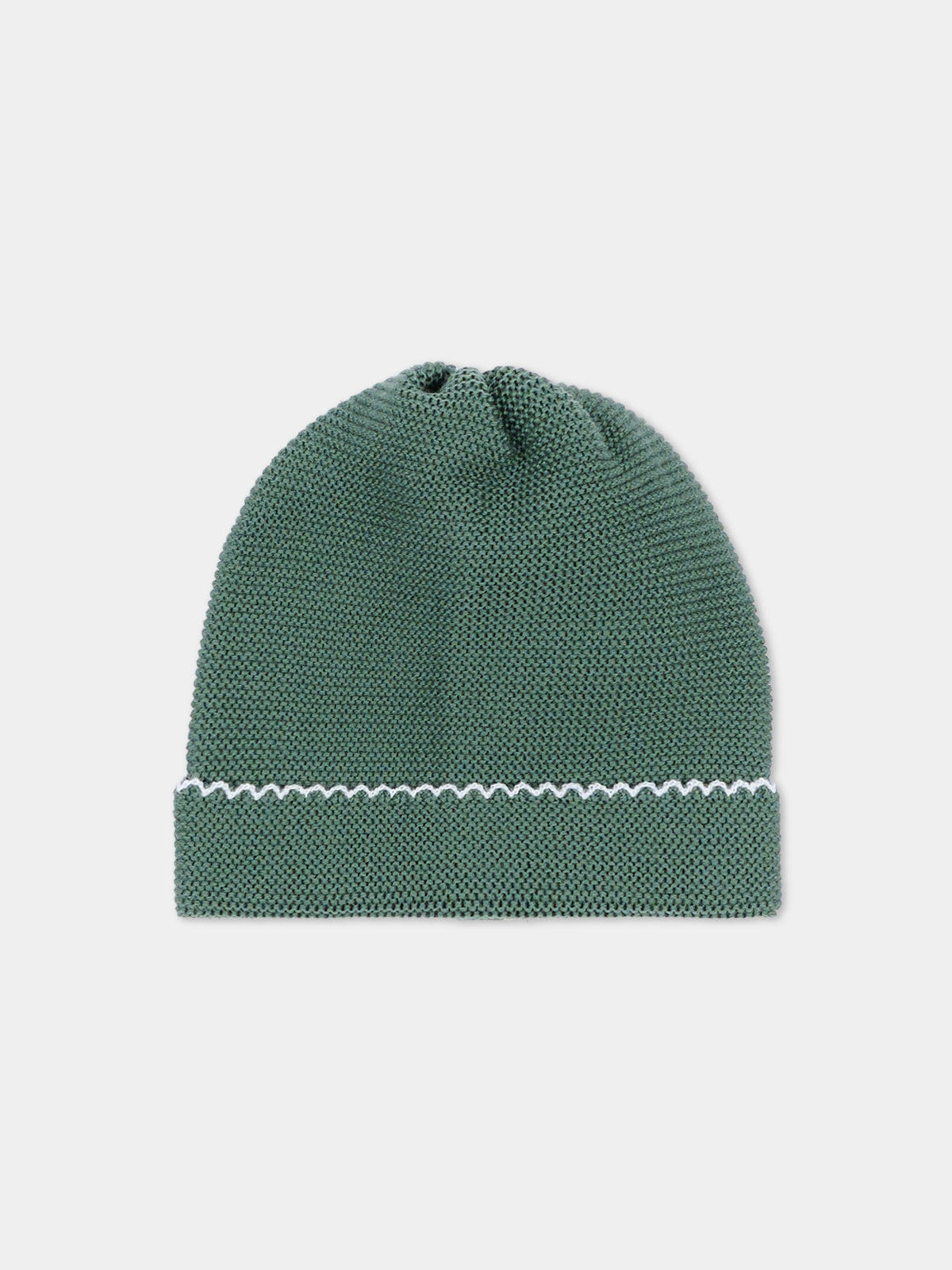 Cappello verde per neonato,Little Bear,4124 BOSCO/CIELO