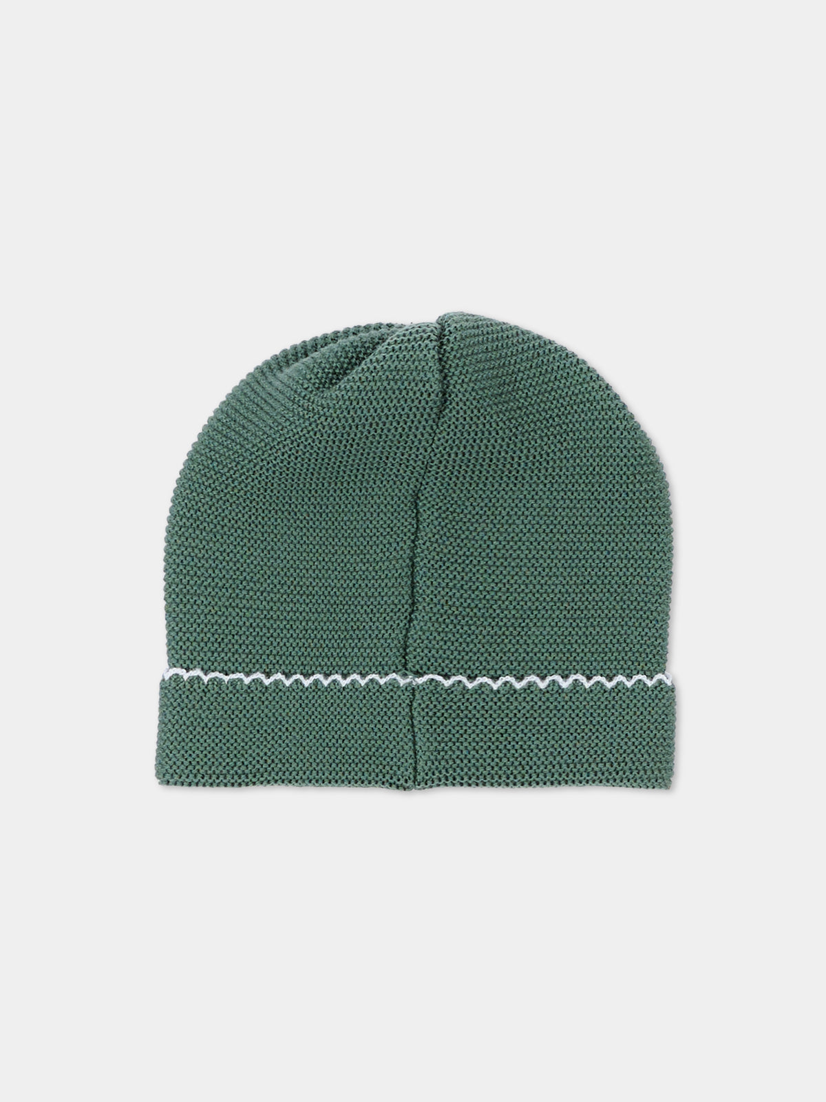 Cappello verde per neonato,Little Bear,4124 BOSCO/CIELO