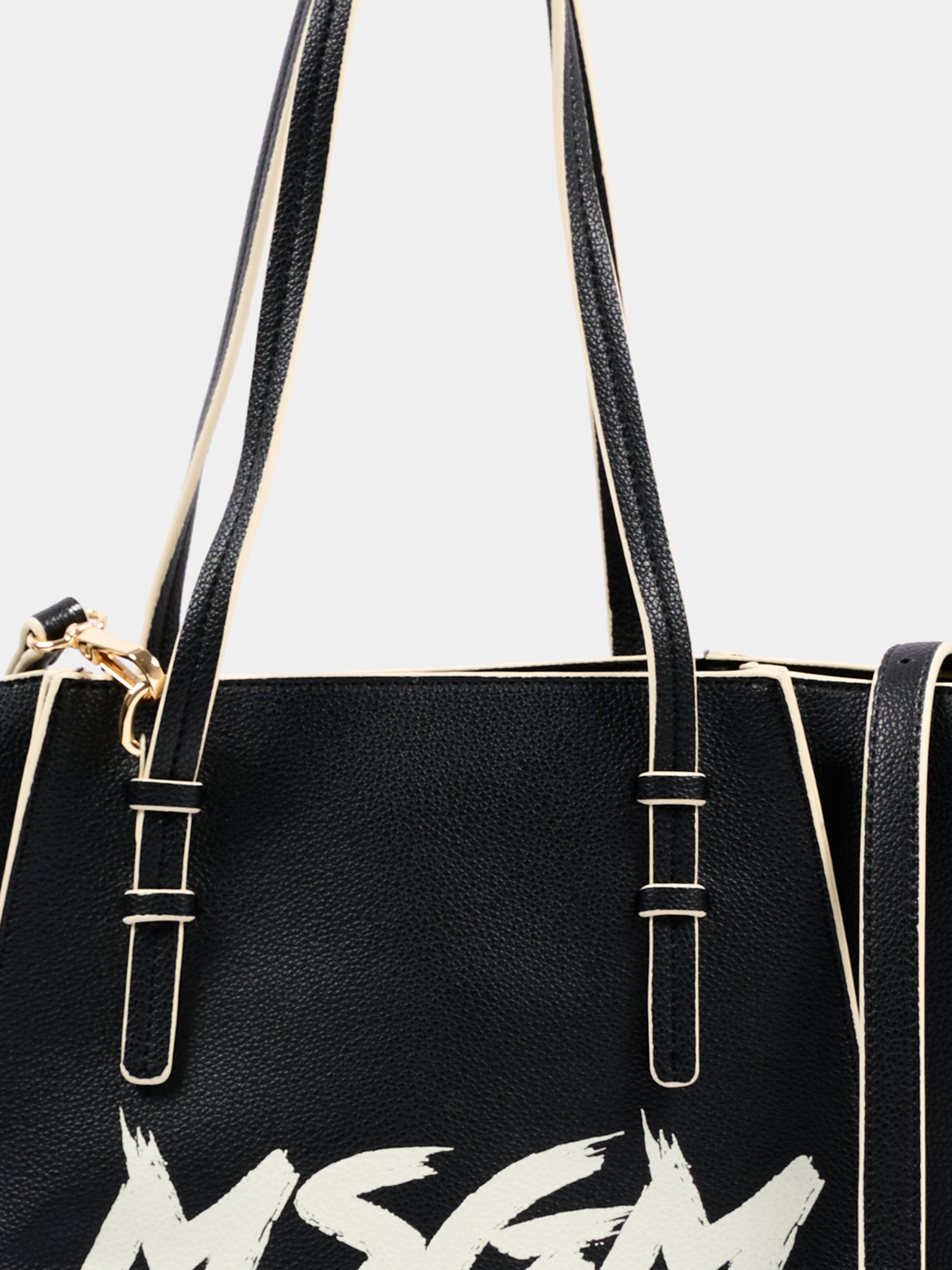 Borsa nera per bambina con logo,Msgm Kids,F5MSJGBA097 110