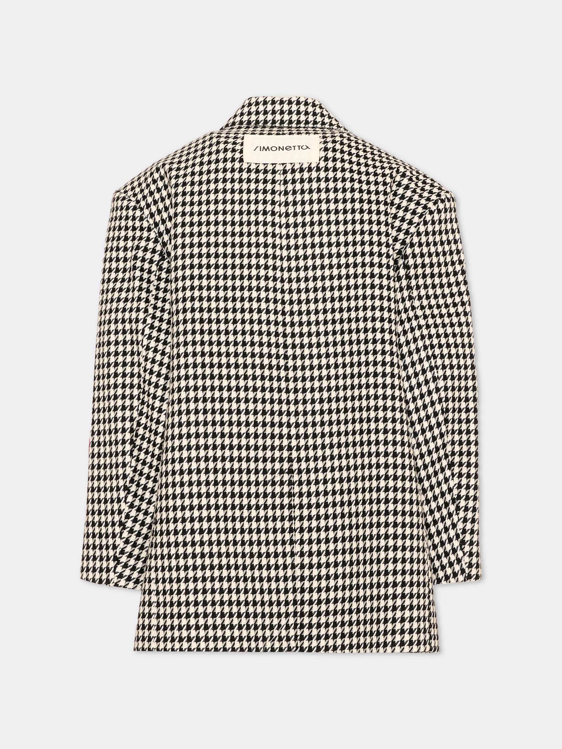 Giacca avorio pied de poule per bambina,Simonetta,SZ2A04 I0351 102NE