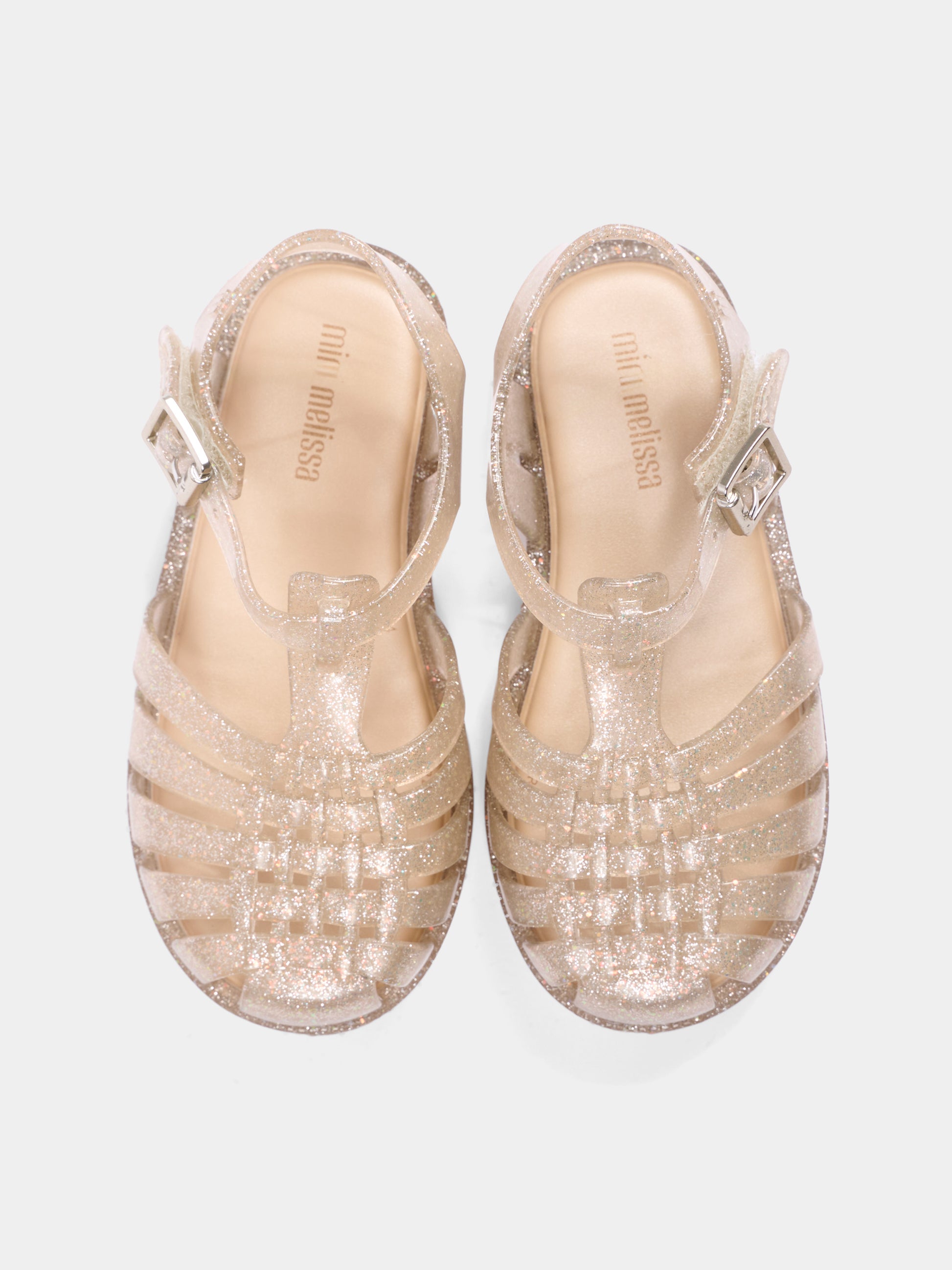 Ragnetti argento per bambina con glitter,Mini Melissa,33522-BF152-06411