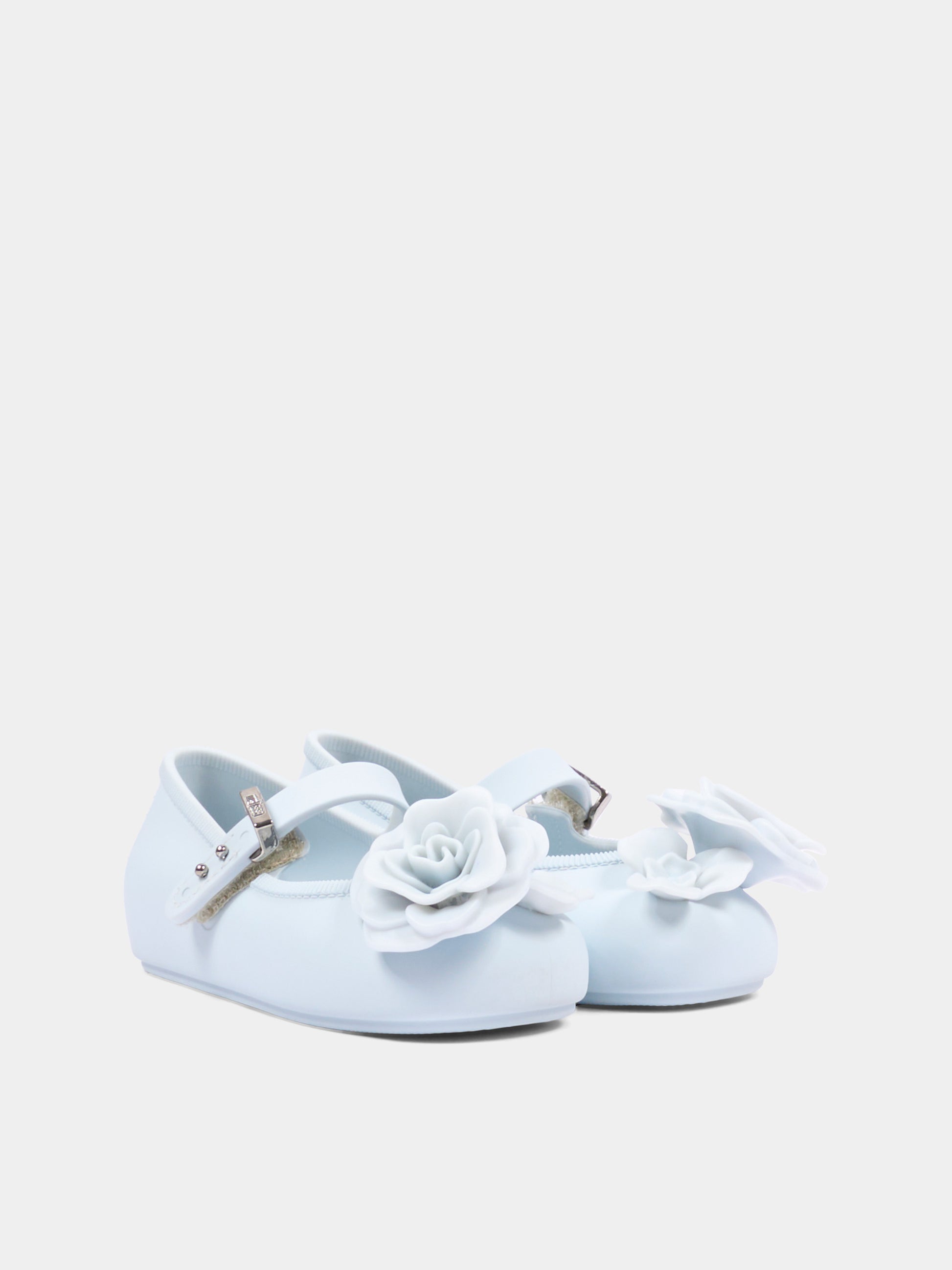 Ballerine celesti per bambina con rose,Mini Melissa,S-37823-BO982