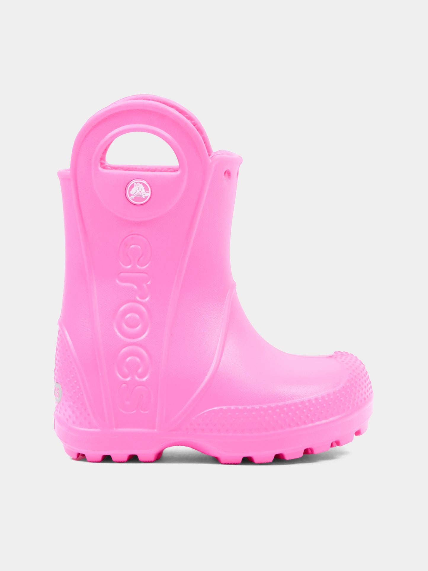 Stivali da pioggia fucsia per bambina,Crocs,211056 PKCR