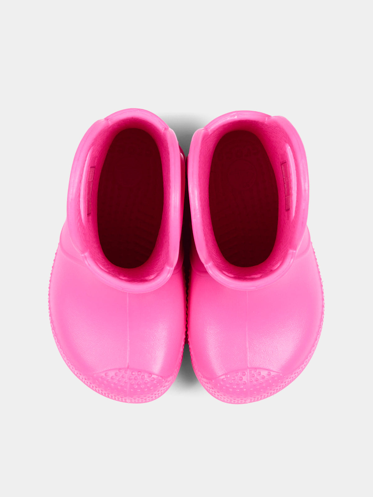 Stivali da pioggia fucsia per bambina,Crocs,211056 PKCR