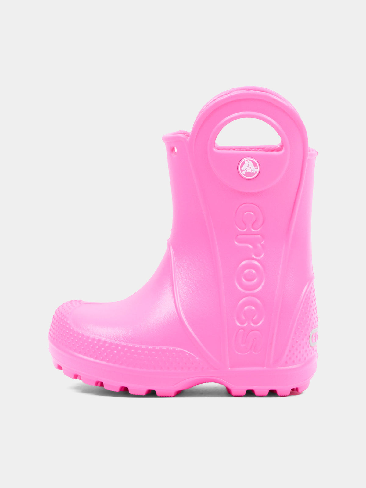 Stivali da pioggia fucsia per bambina,Crocs,211056 PKCR