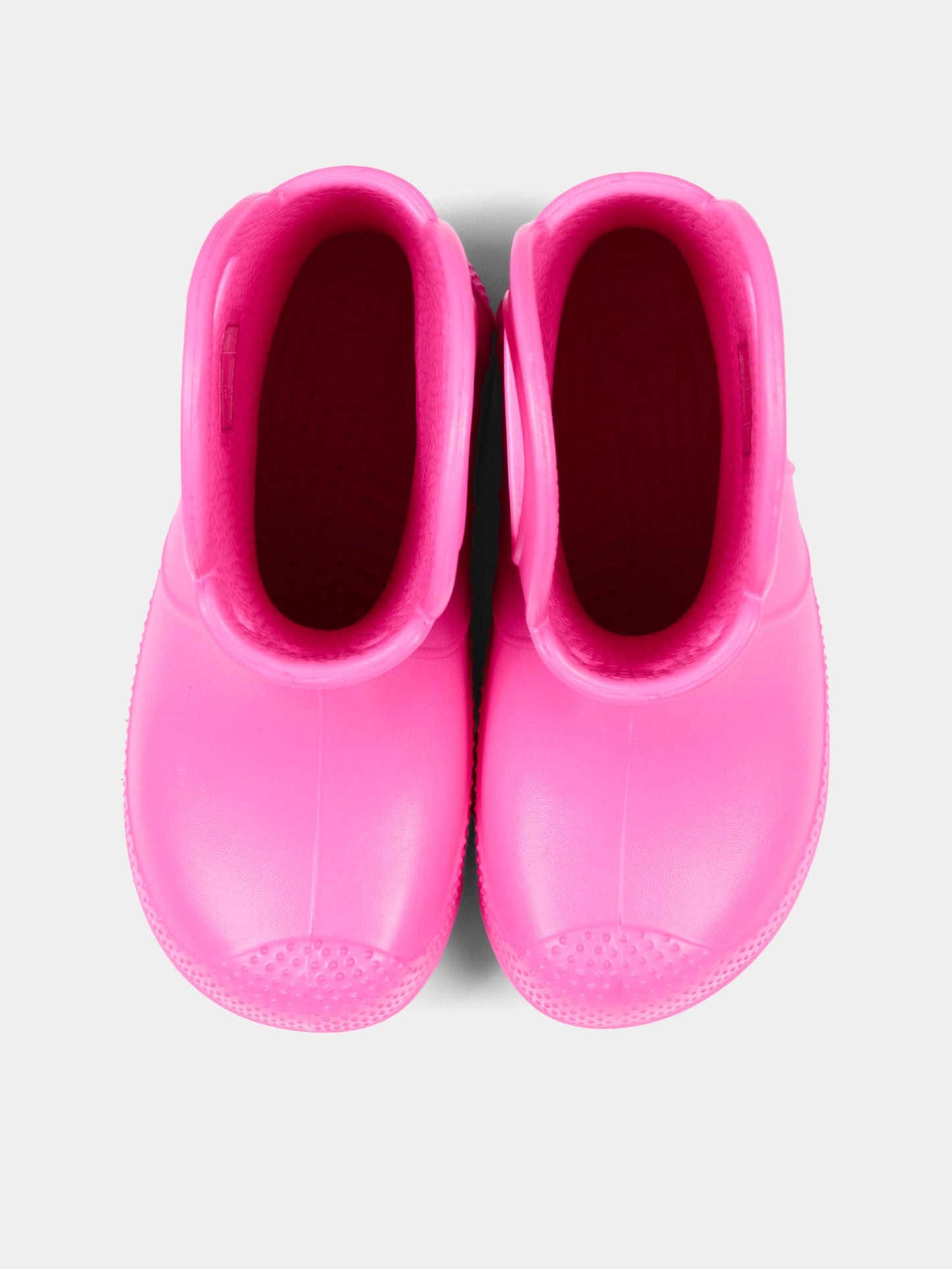 Stivali da pioggia fucsia per bambina,Crocs,211052 PKCR