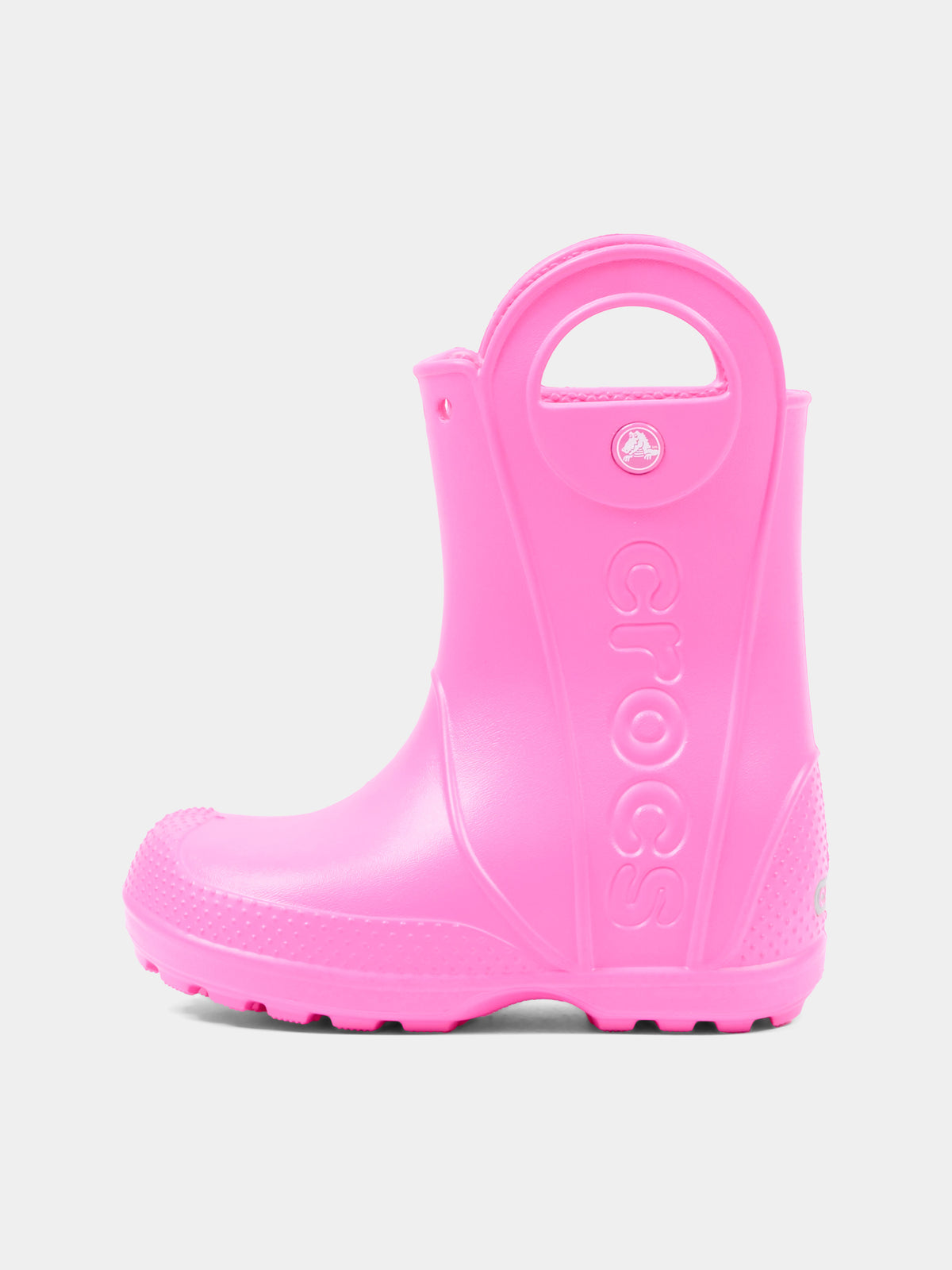 Stivali da pioggia fucsia per bambina,Crocs,211052 PKCR