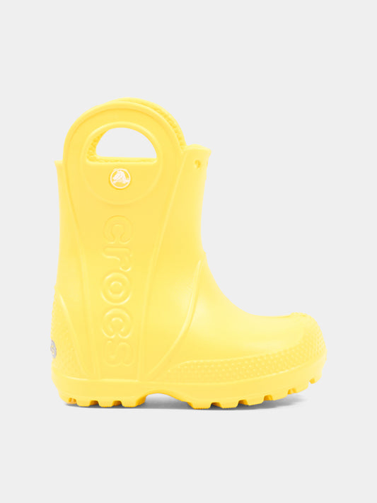 Stivali da pioggia gialli per bambini,Crocs,211056 YEL