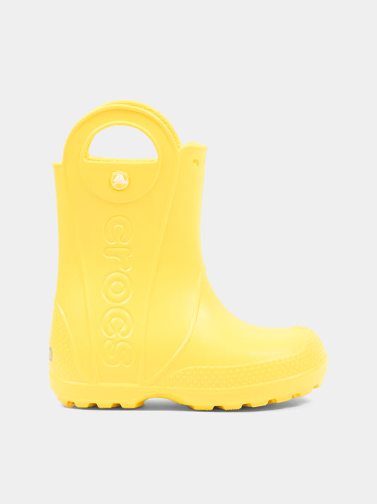 Stivali da pioggia gialli per bambini,Crocs,211052 YEL