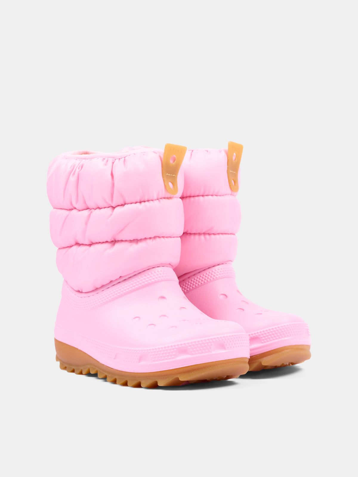 Stivali da neve rosa per bambina,Crocs,207684 PTGM