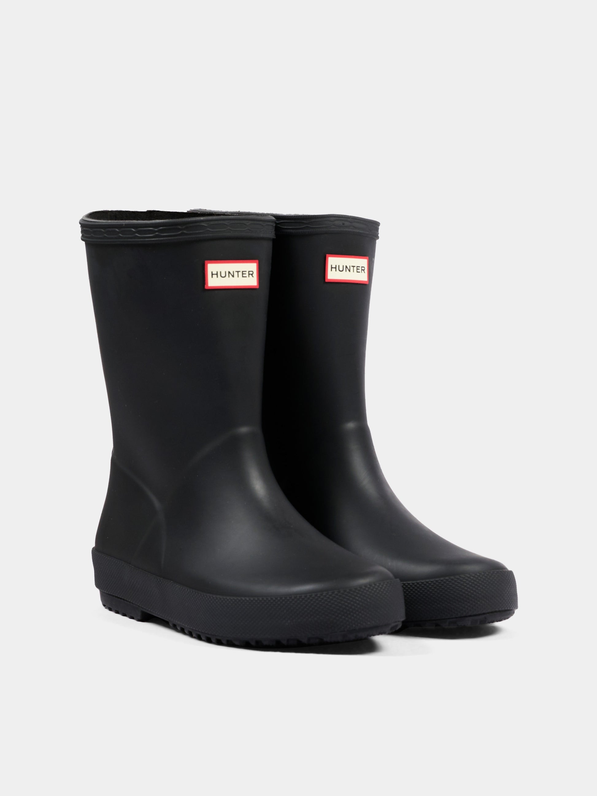 Stivali Pioggia neri per bambini con logo,Hunter,HFRK0032252 BLACK