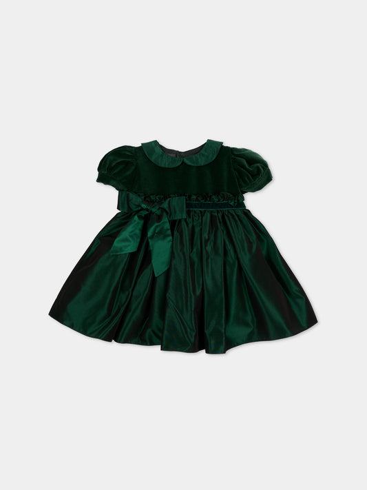 Abito elegante verde per neonata,Mariella Ferrari,ABS17MC 074 083