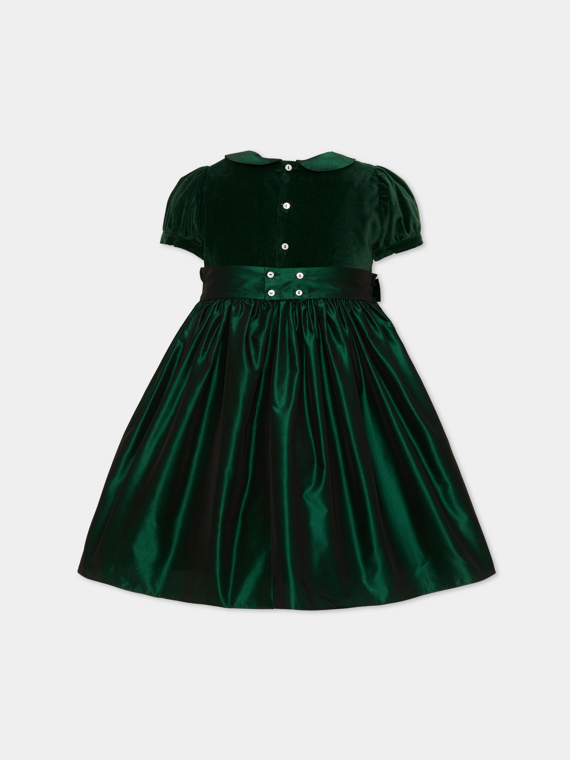 Abito elegante verde per bambina,Mariella Ferrari,ABS17MC 074 083