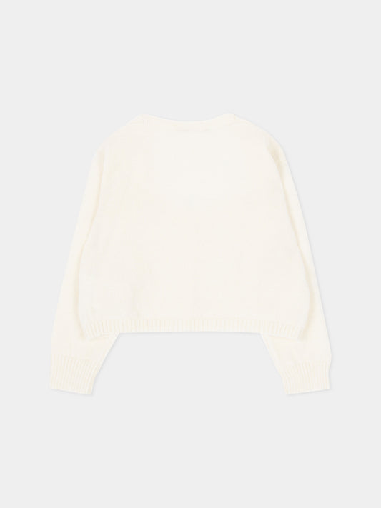 Cardigan avorio per neonata,Mariella Ferrari,MGU19 140
