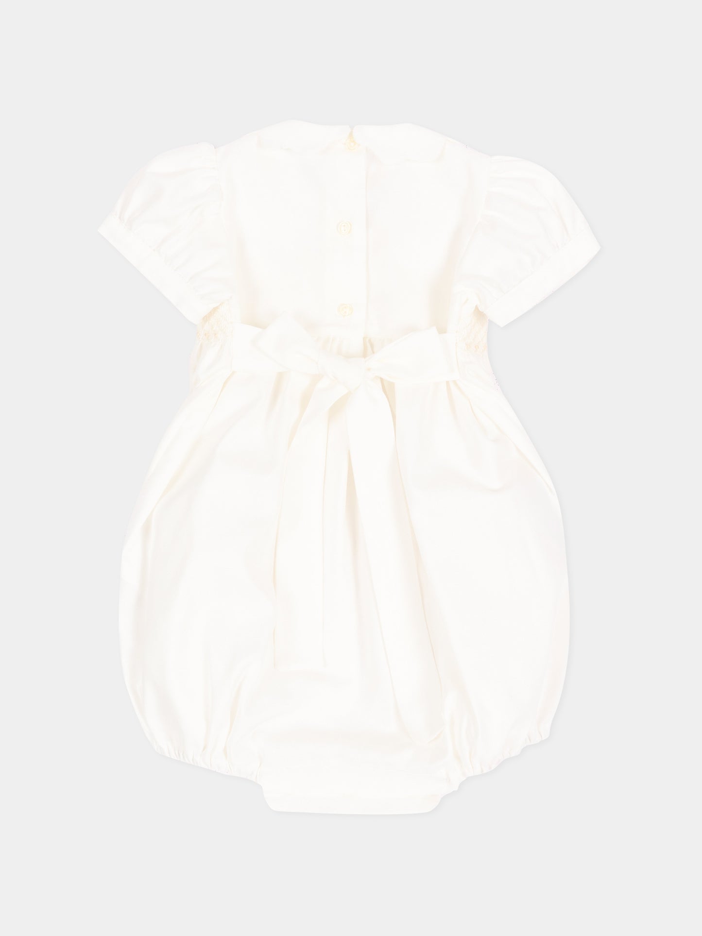Pagliaccetto beige per neonata con fiocco,Mariella Ferrari,PGD4 005