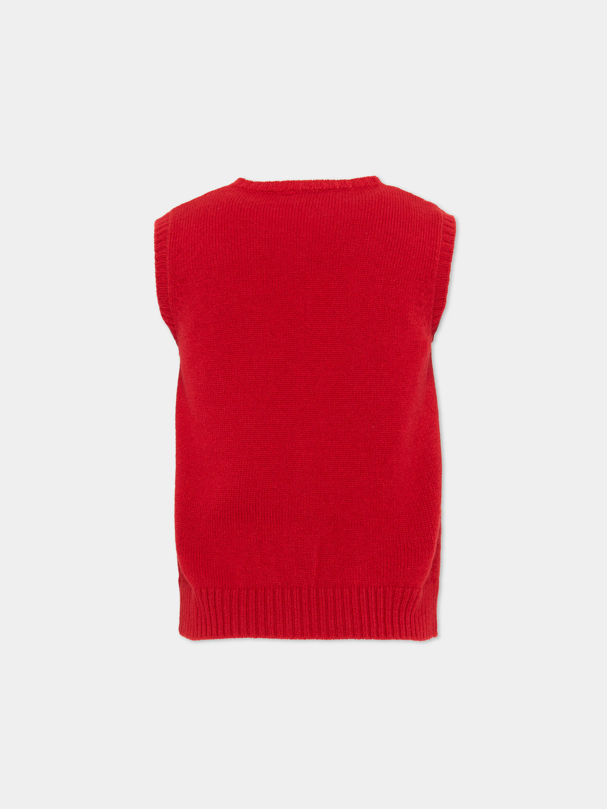 Gilet rosso per bambino,Mariella Ferrari,MGB2 150