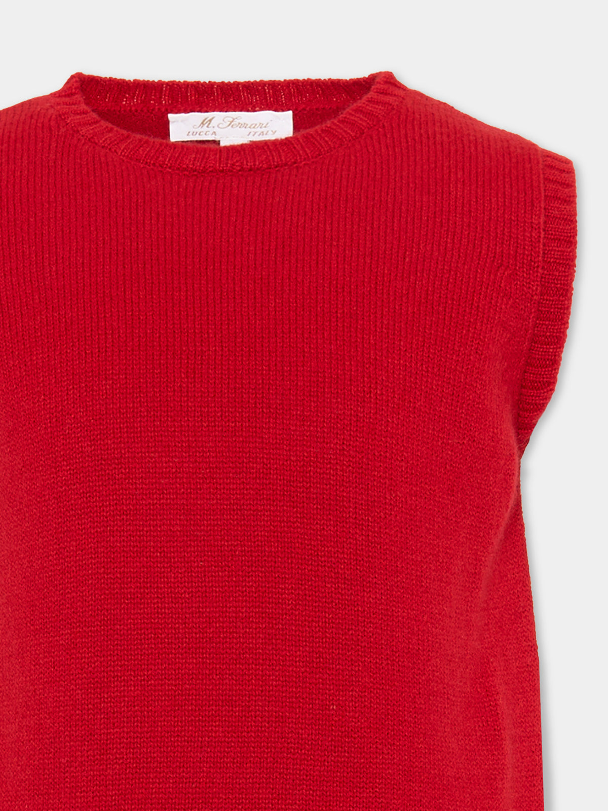 Gilet rosso per bambino,Mariella Ferrari,MGB2 150