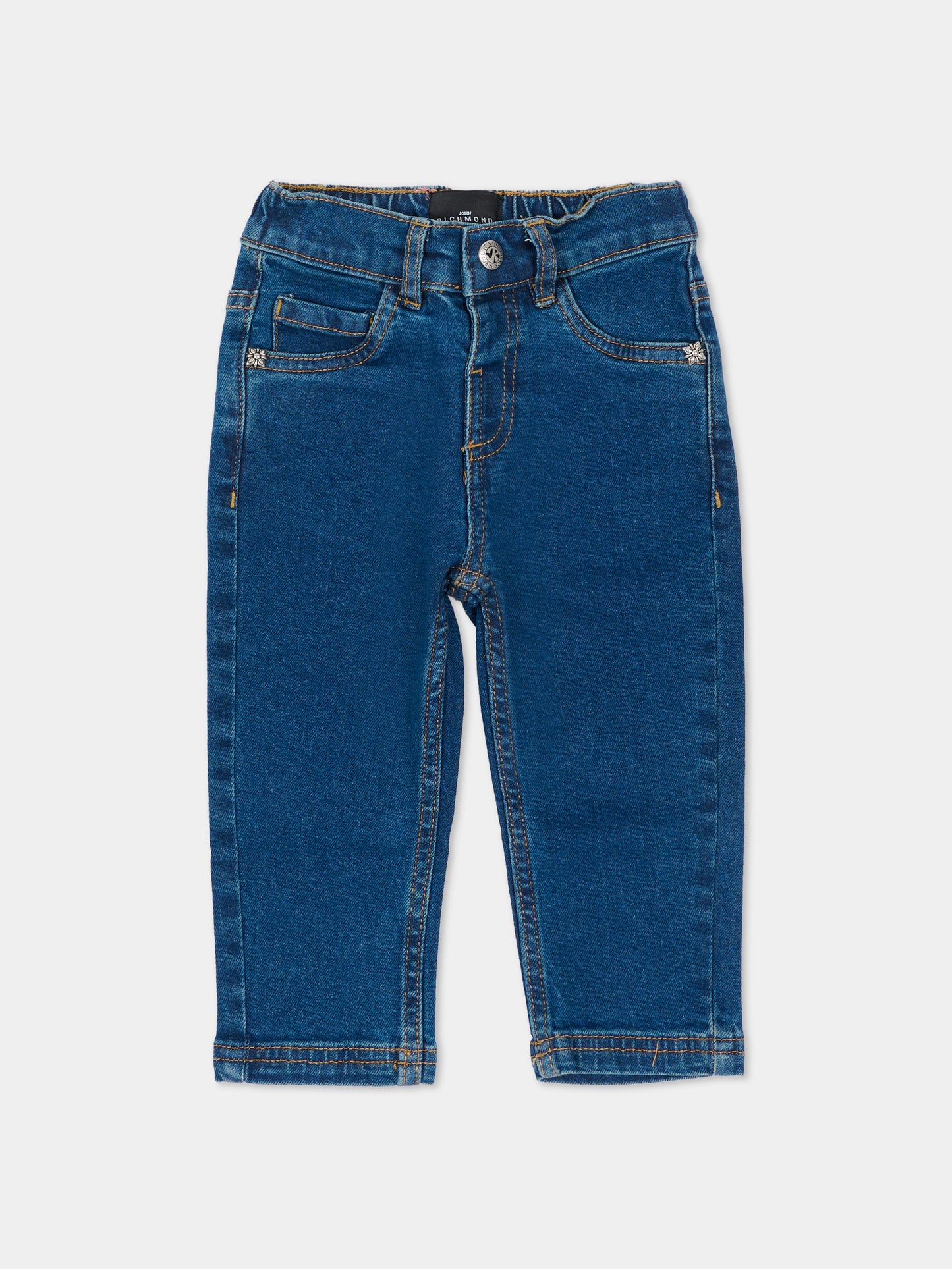 Jeans denim per neonata,Richmond,RIA26031JE D.BLUE_MED DENIM BLUE MEDIUM
