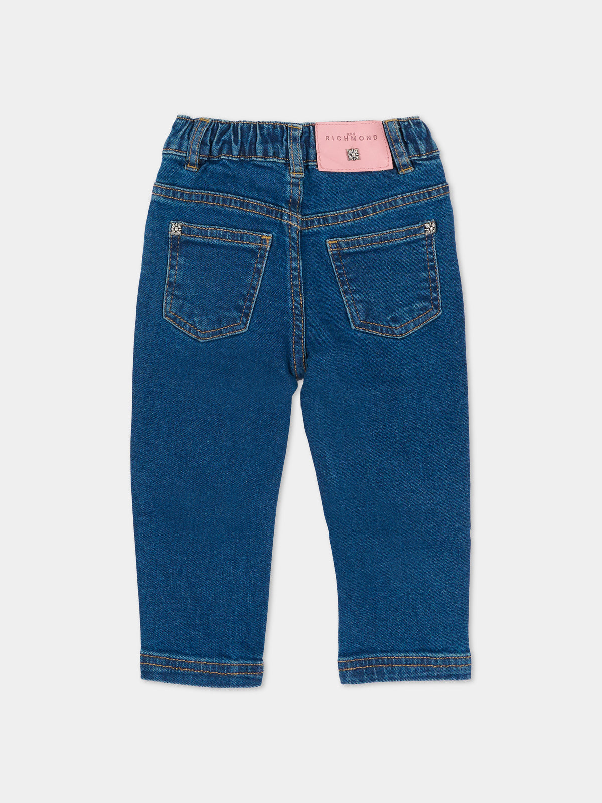 Jeans denim per neonata,Richmond,RIA26031JE D.BLUE_MED DENIM BLUE MEDIUM