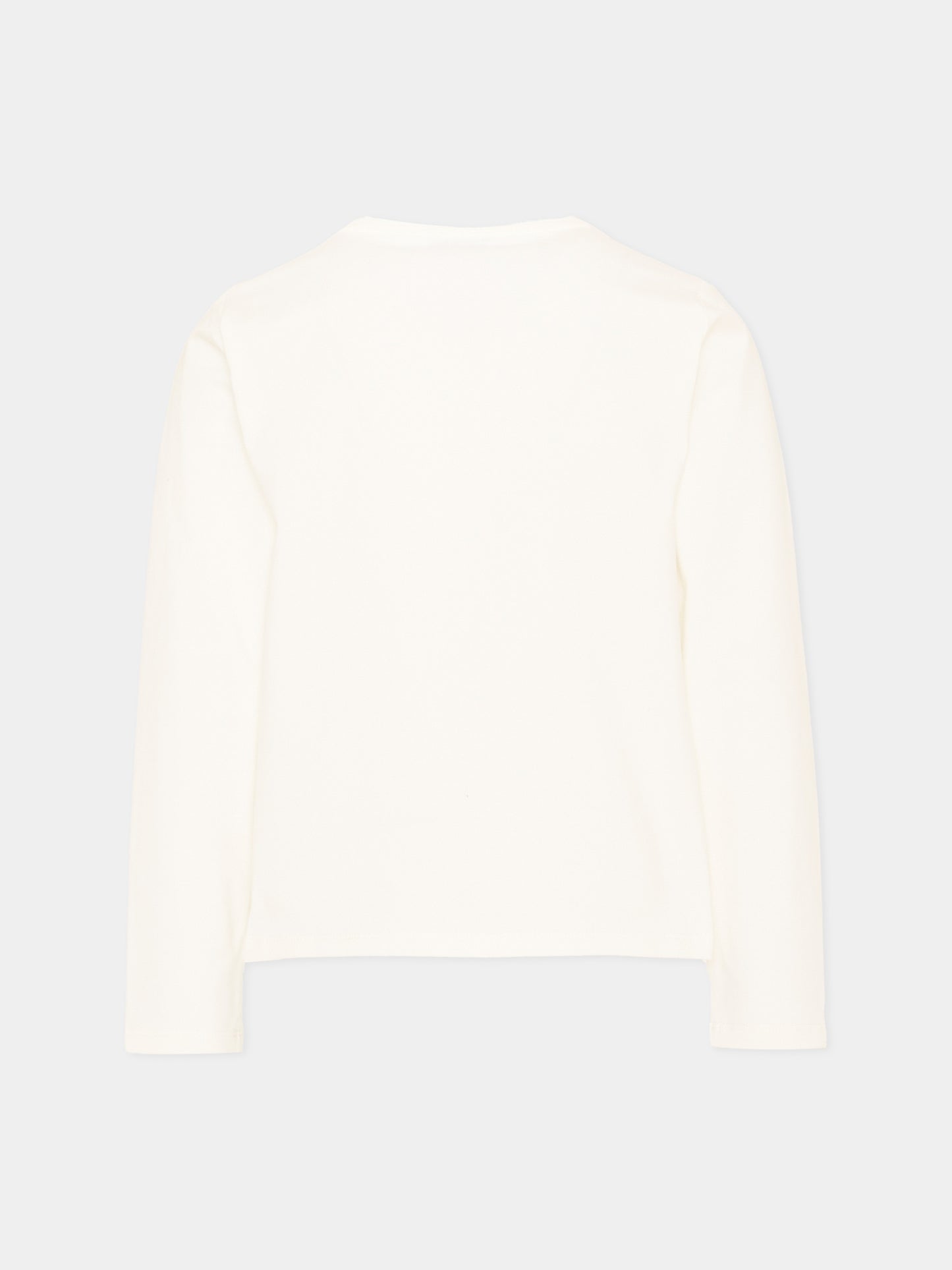 T-Shirt avorio Trussardi per bambina,Trussardi Junior,TIA26162TS OFF-WHITE OFF-WHITE