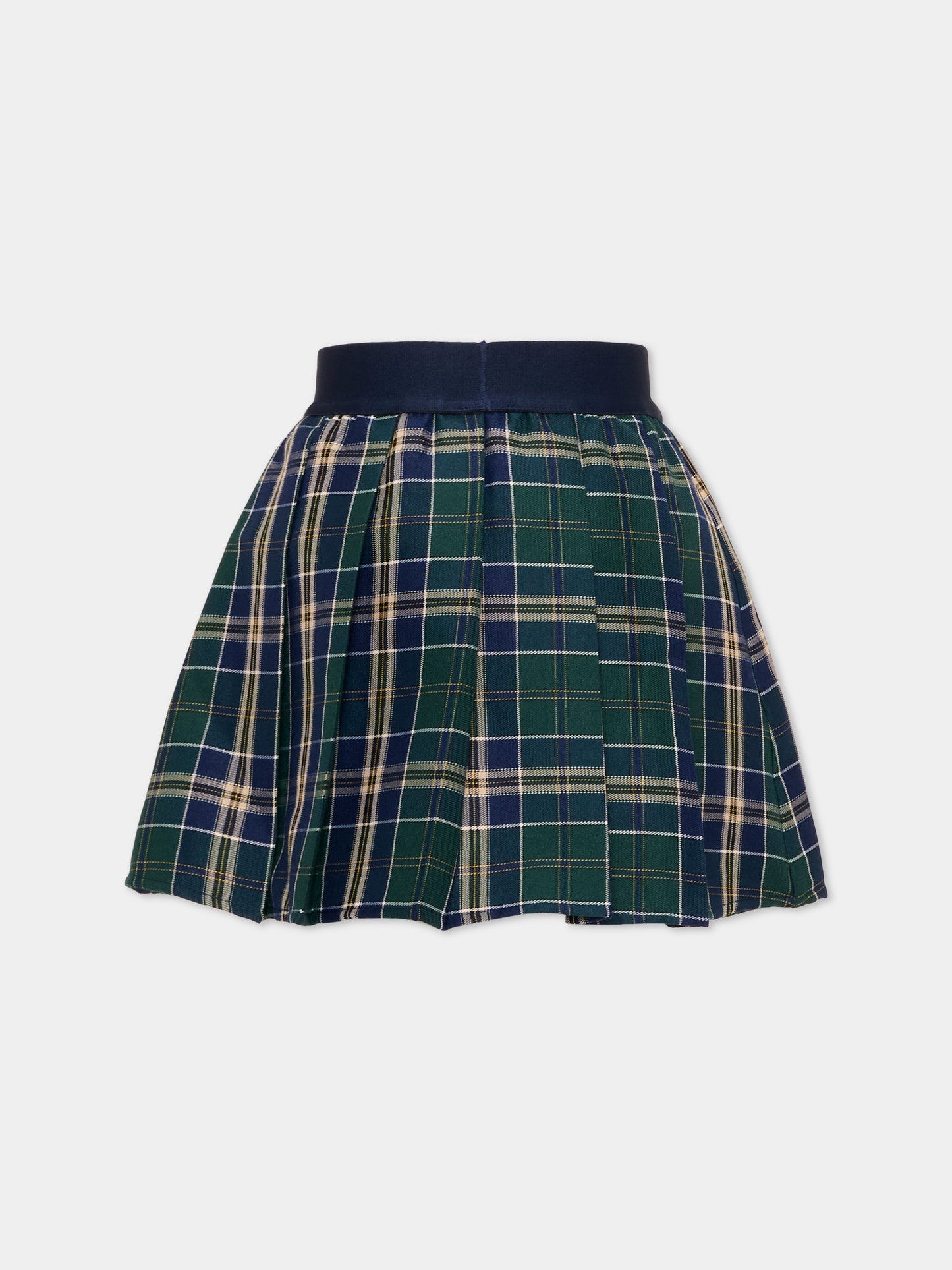 Gonna blu tartan per bambina