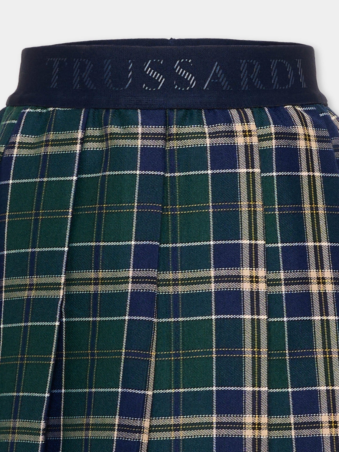 Gonna blu tartan per bambina