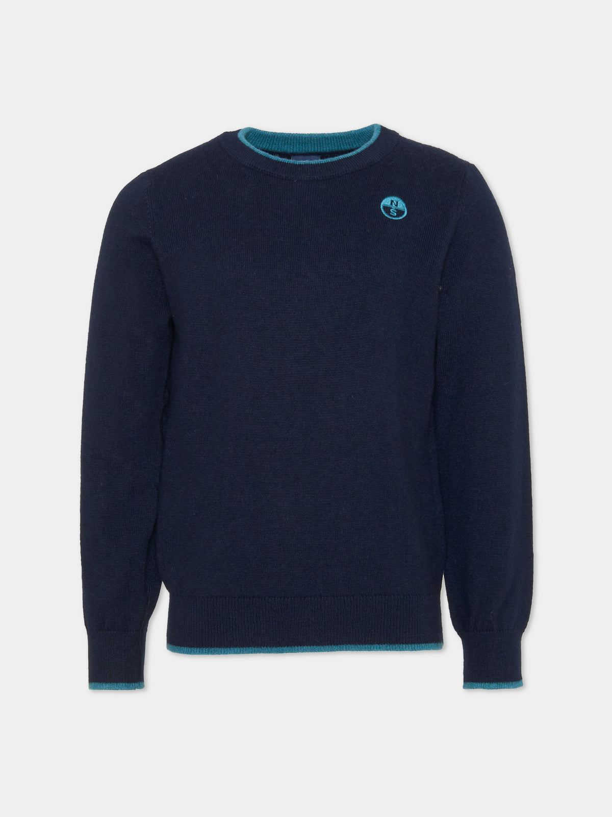 Maglione blu per bambino con logo,North Sails,NBA26076MA BLUE NAVY