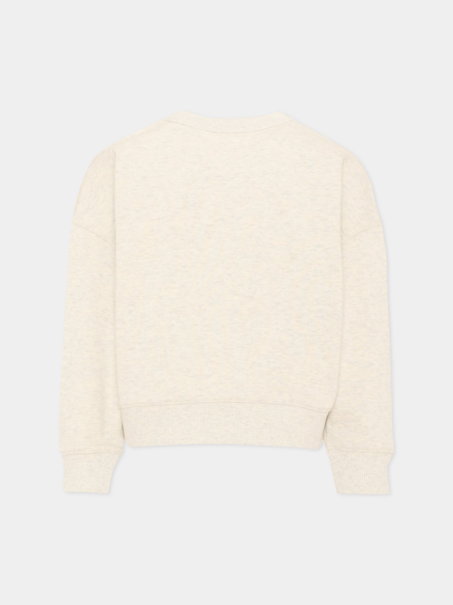 Felpa beige per bambina con logo,Burberry Kids,8131603 A4807