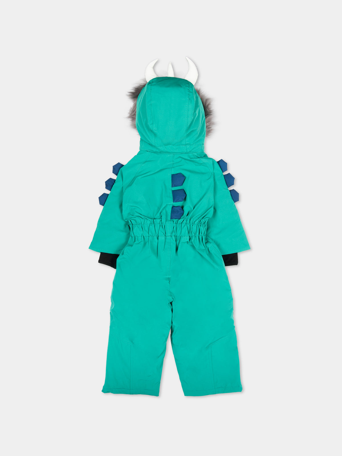 Tuta da neve verde Spike The Dino per bambino,Roarsome,SPIKE THE DINO SKI SUITS