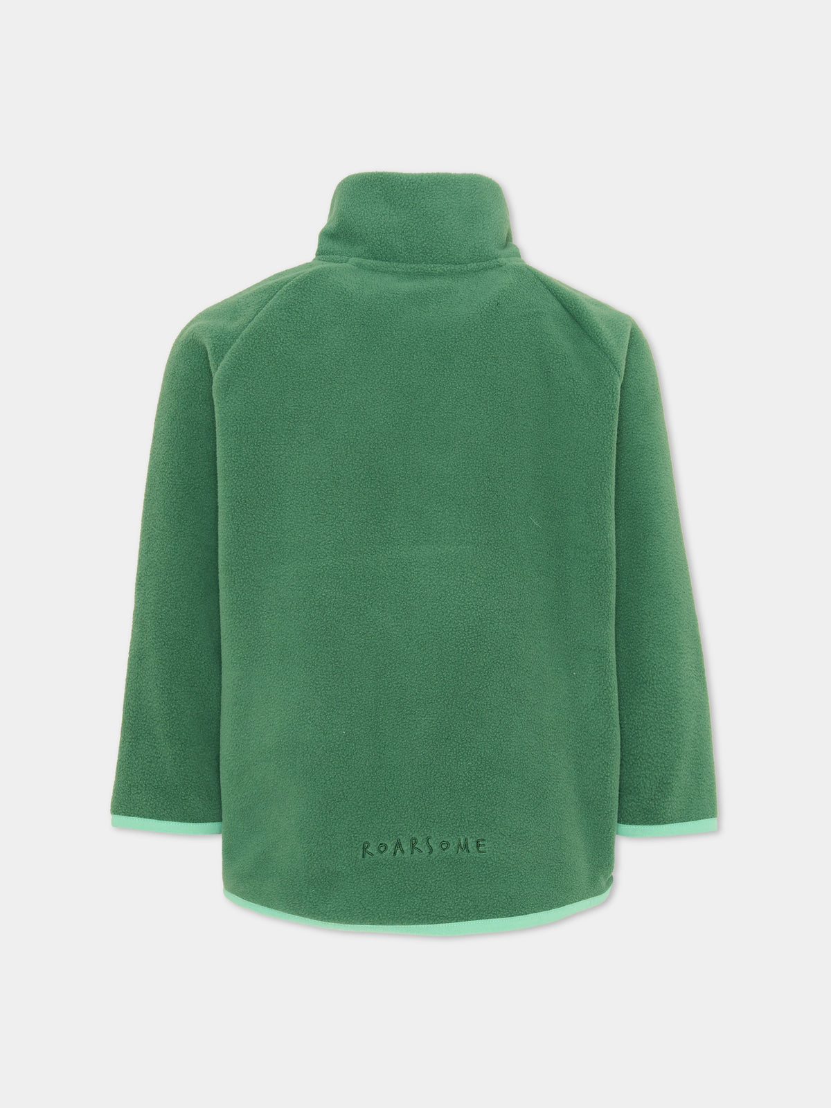Felpa girocollo verde Spike the Dino per bambino,Roarsome,SPIKE THE DINO MID LAYER FLEECE