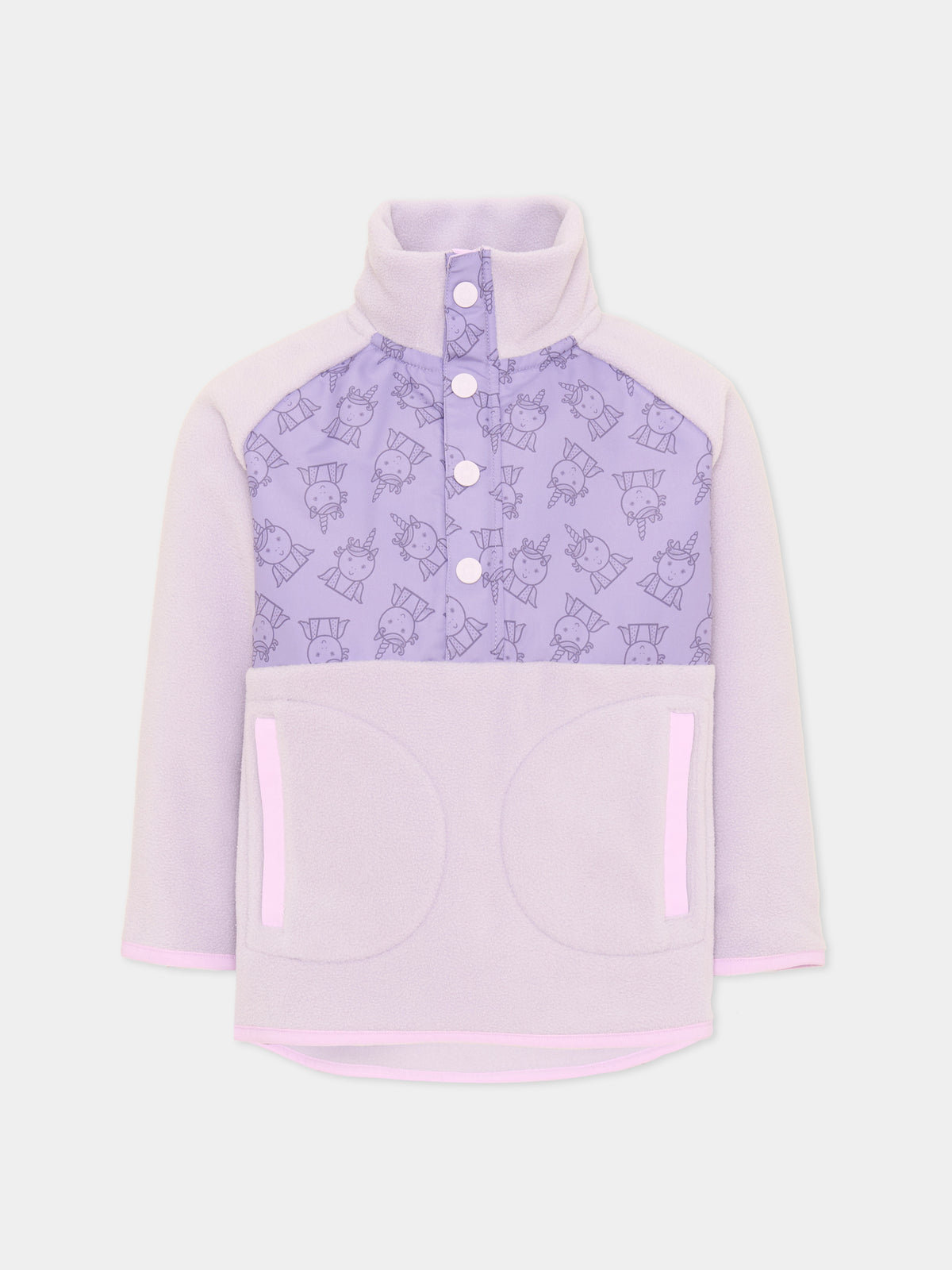 Felpa girocollo lilla Sparkle The Unicorn per bambina,Roarsome,SPARKLE THE UNICORN MID LAYER FLEECE