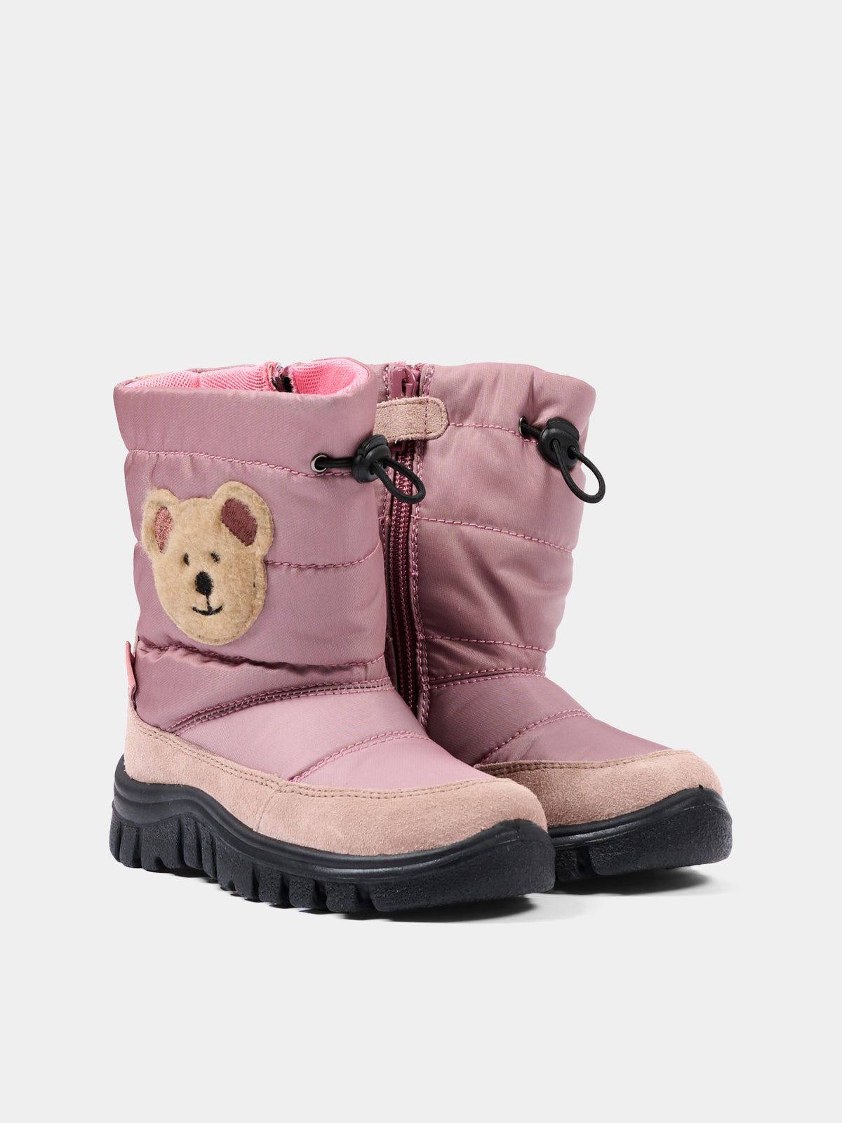 Stivali da neve rosa per bambini con orsetto,Falcotto,001 3001596 01 0M01