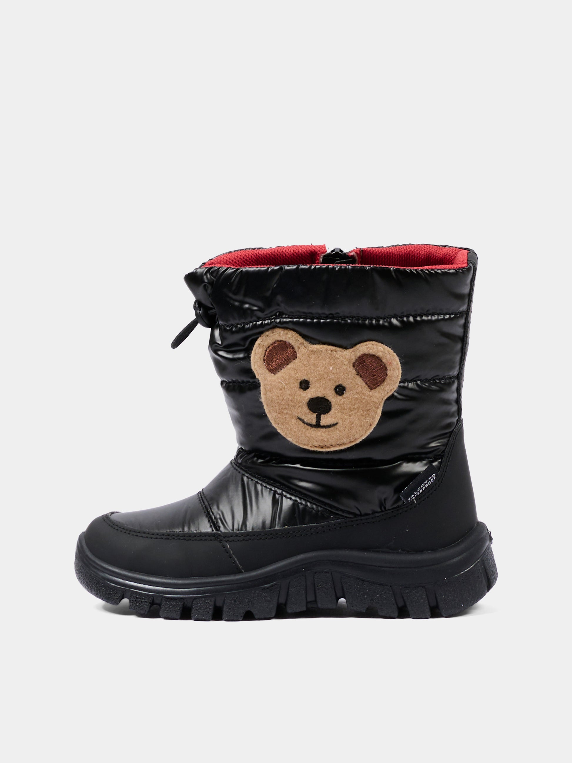 Stivali da neve neri per bambini con orsetto,Falcotto,001 3001596 04 0A01