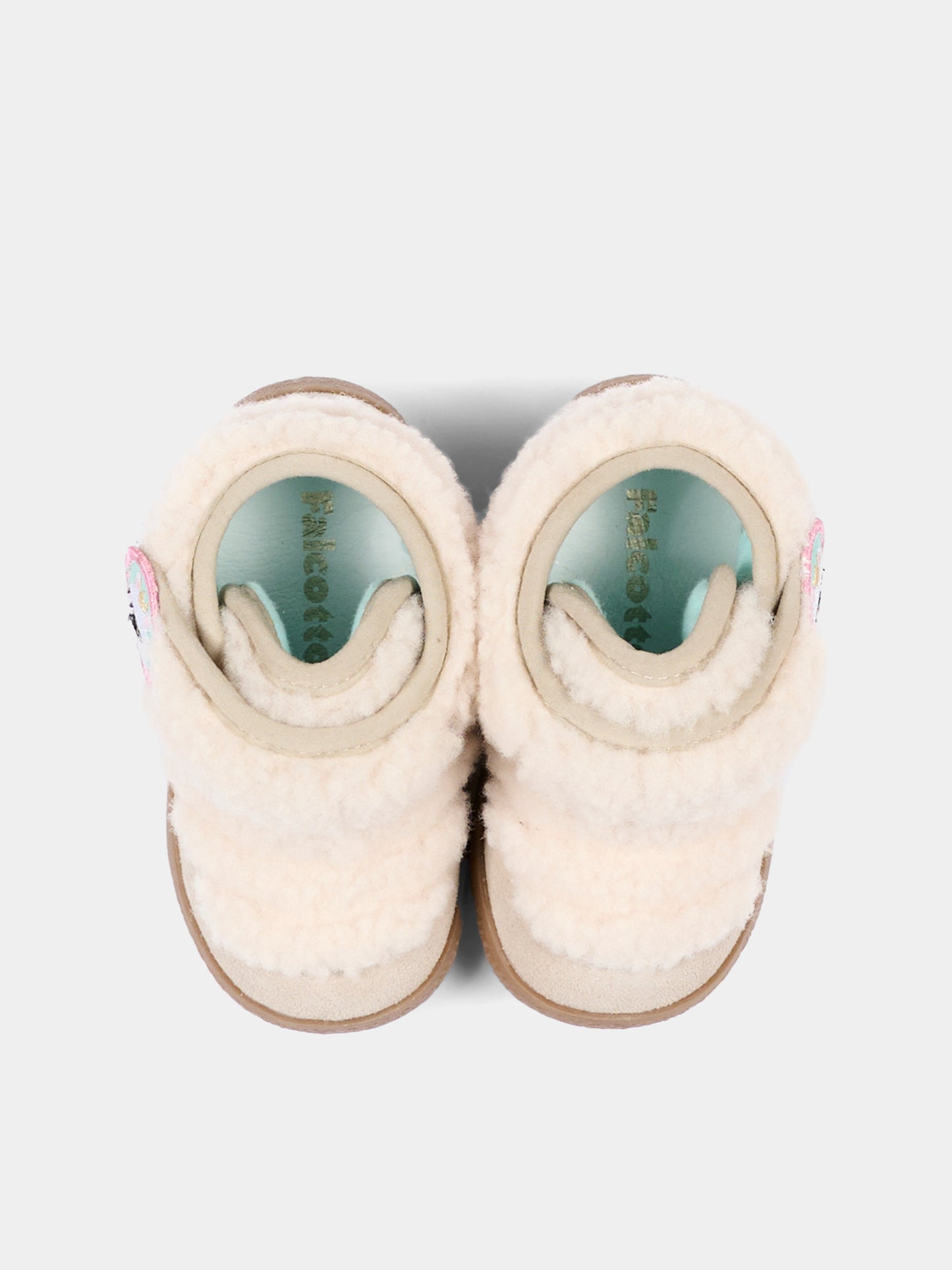Sneakers beige per neonata con alpaca,Falcotto,001 2502496 02 0E01