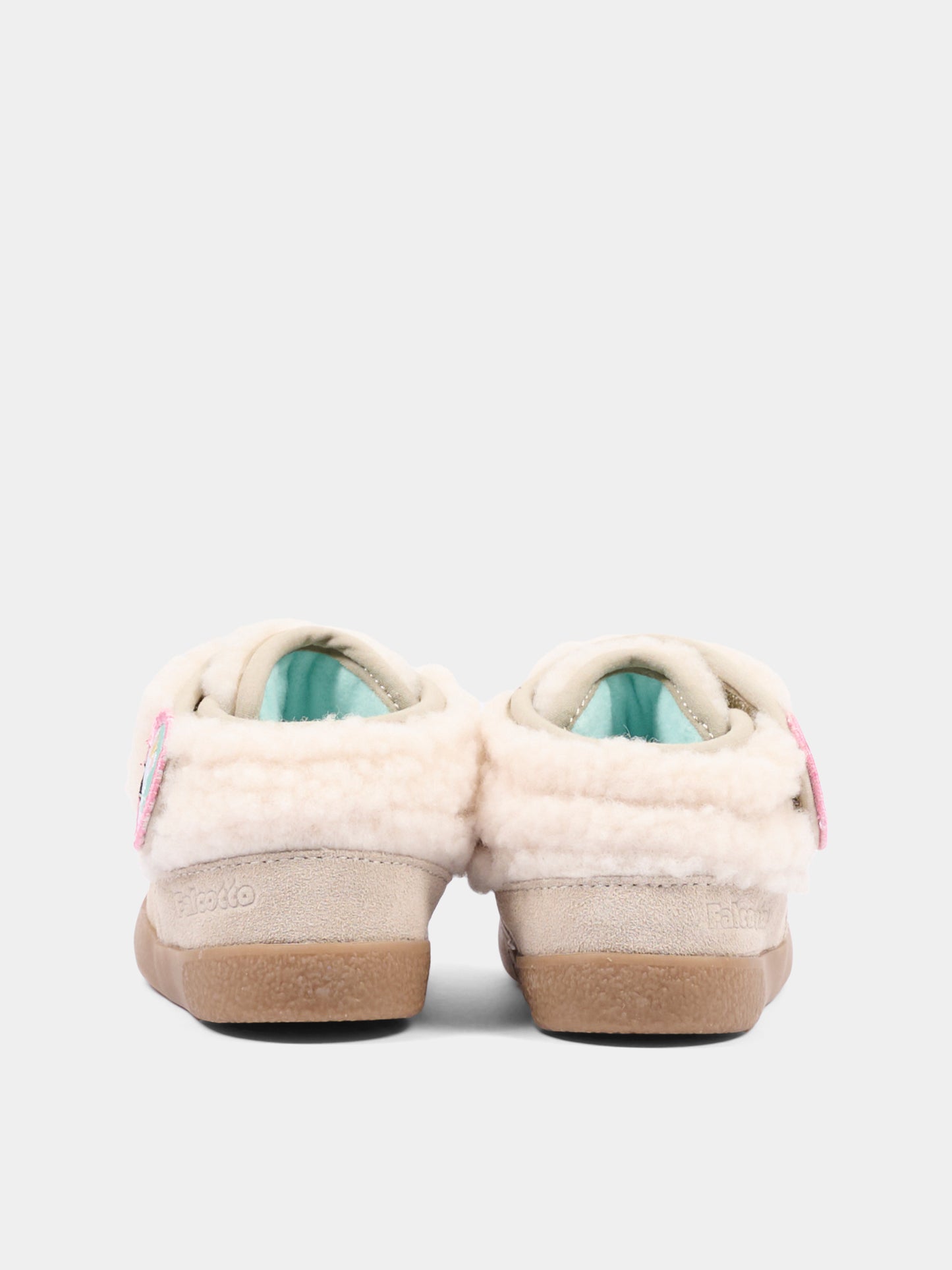 Sneakers beige per neonata con alpaca,Falcotto,001 2502496 02 0E01
