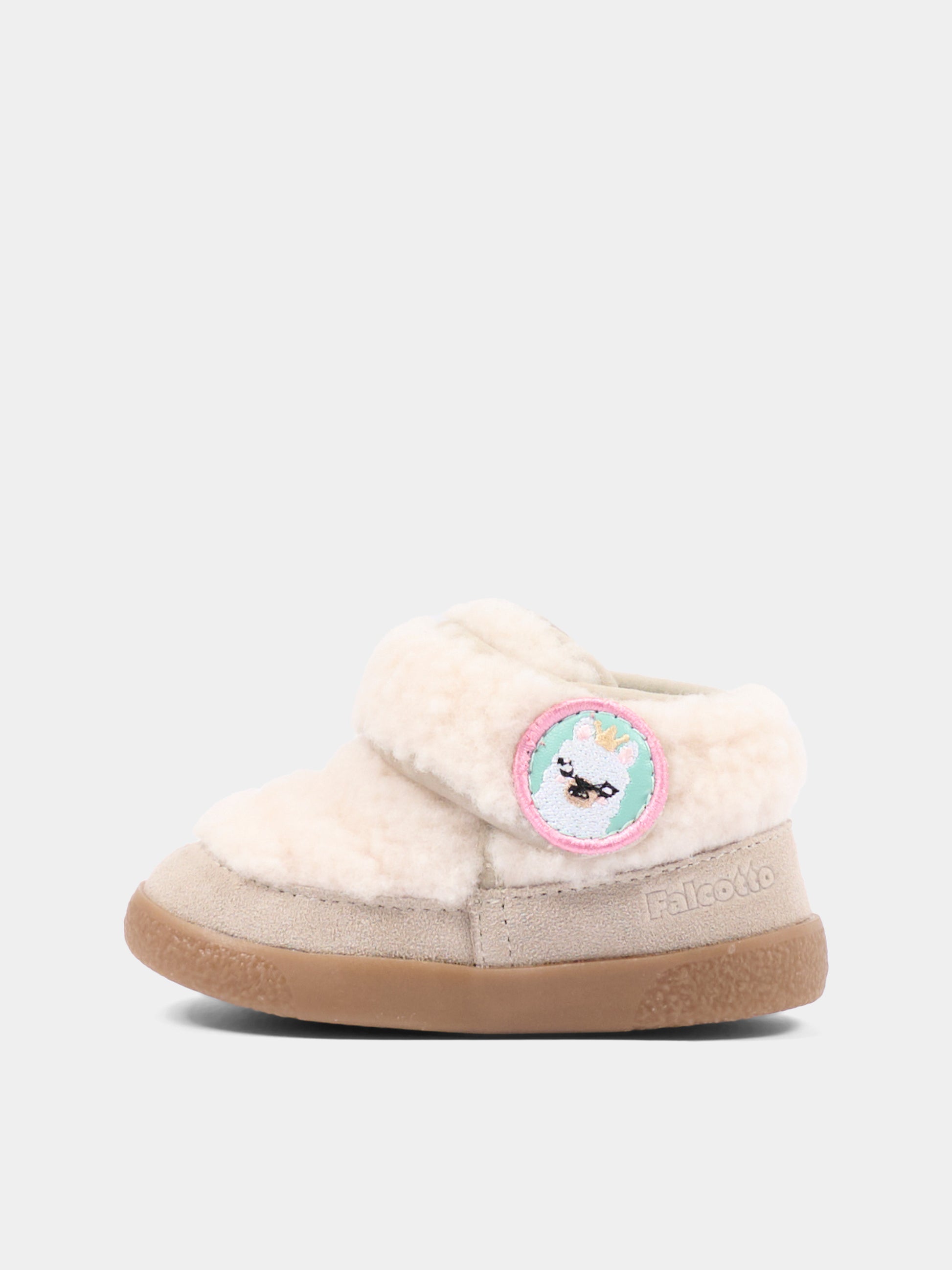 Sneakers beige per neonata con alpaca,Falcotto,001 2502496 02 0E01