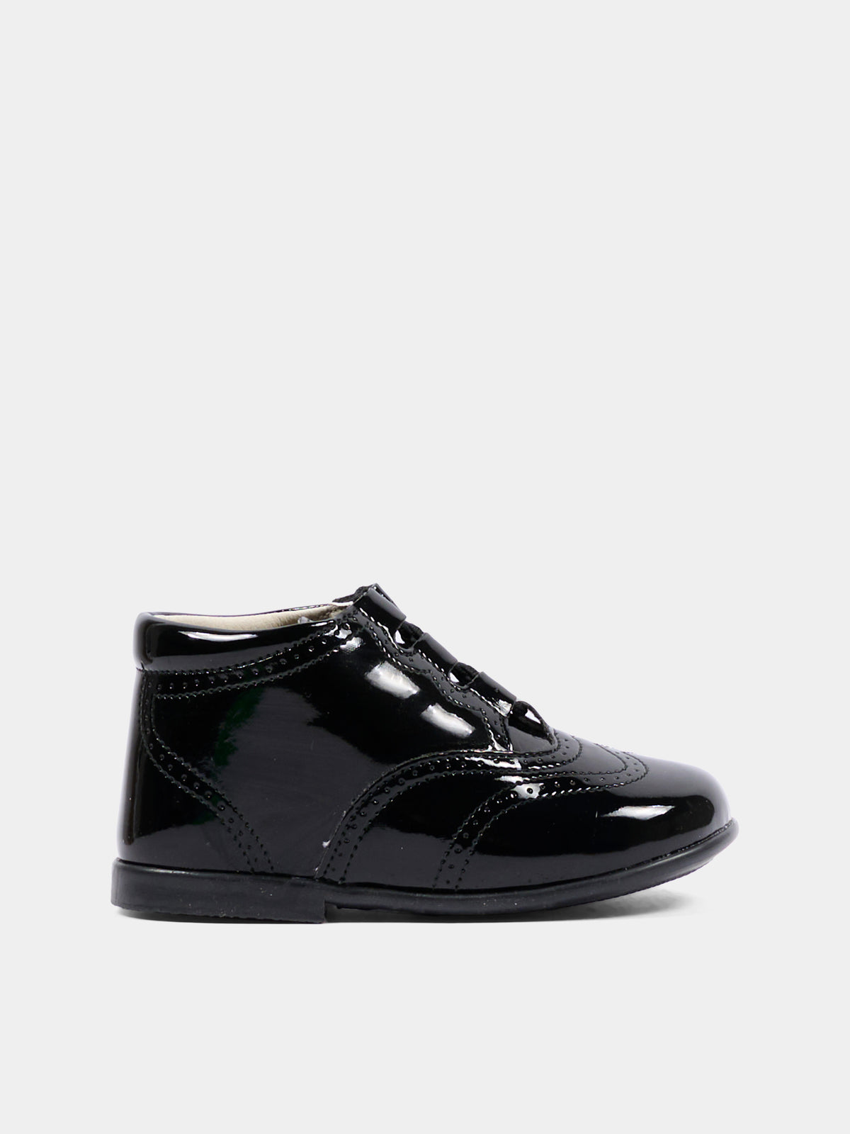 Scarpe stringate nere per neonata,Pisamonas,0291 NEGRO