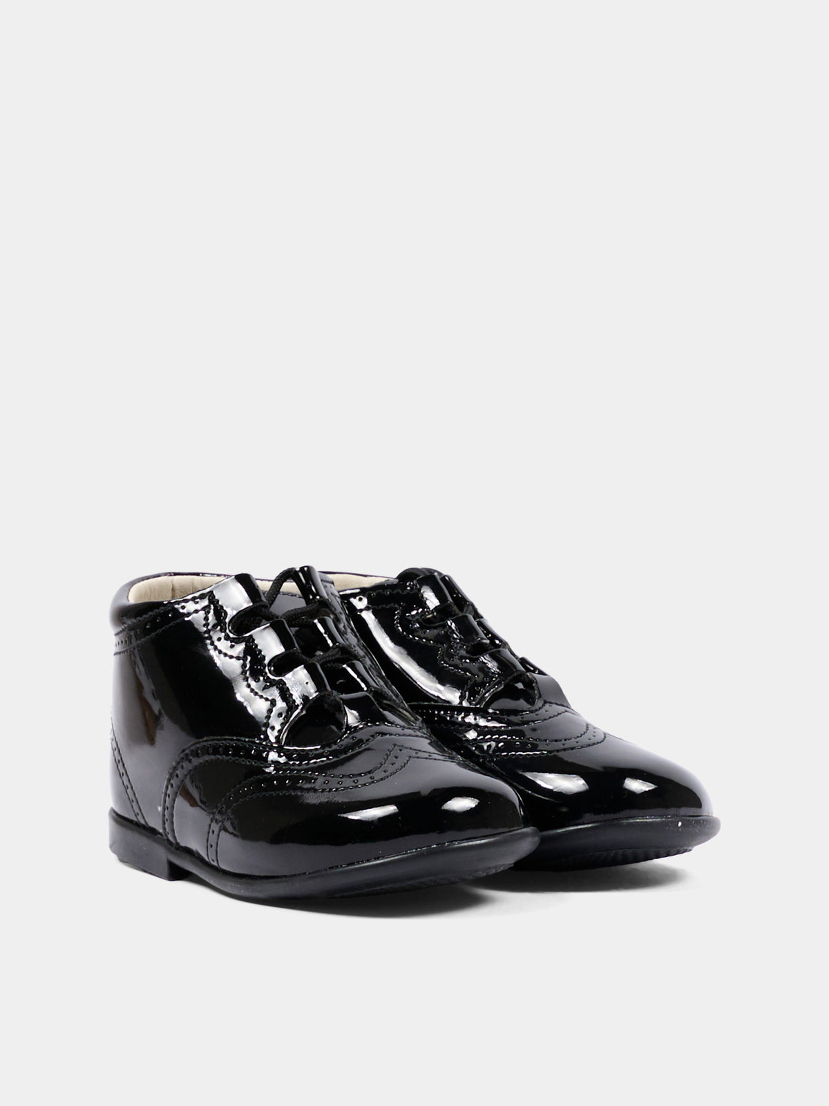 Scarpe stringate nere per neonata,Pisamonas,0291 NEGRO