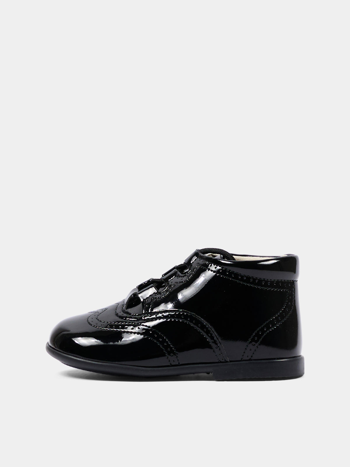 Scarpe stringate nere per neonata,Pisamonas,0291 NEGRO