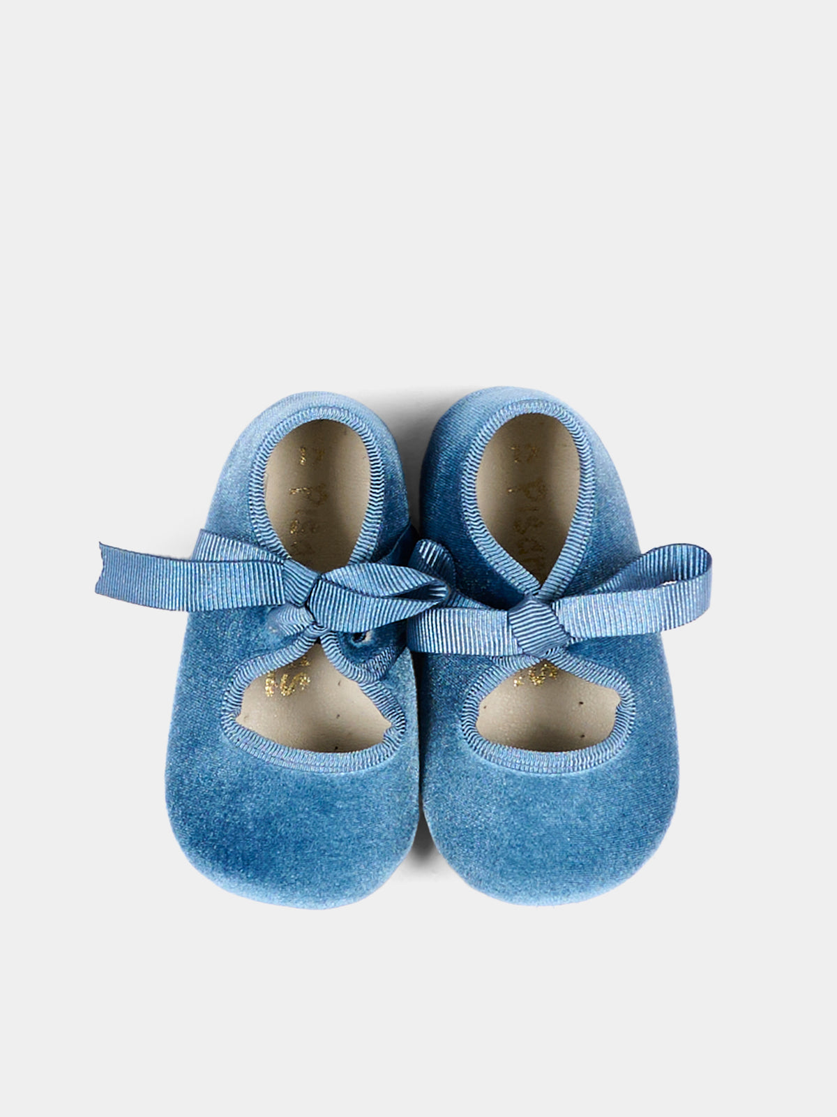 Ballerine azzurre per neonata con fiocco,Pisamonas,1468 AZUL FRANCIA