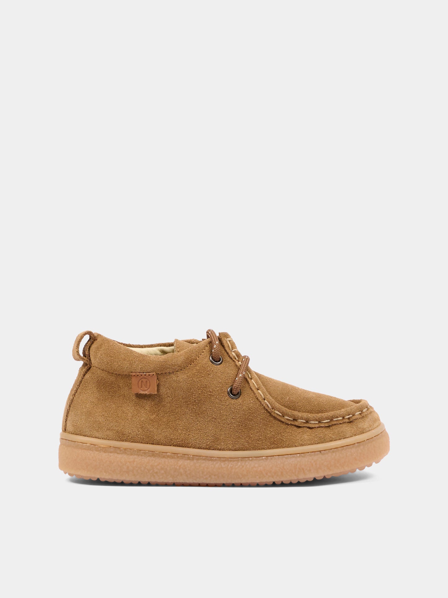 Stivaletti beige per bambino in suede,Naturino,001 2018103 01 0D06