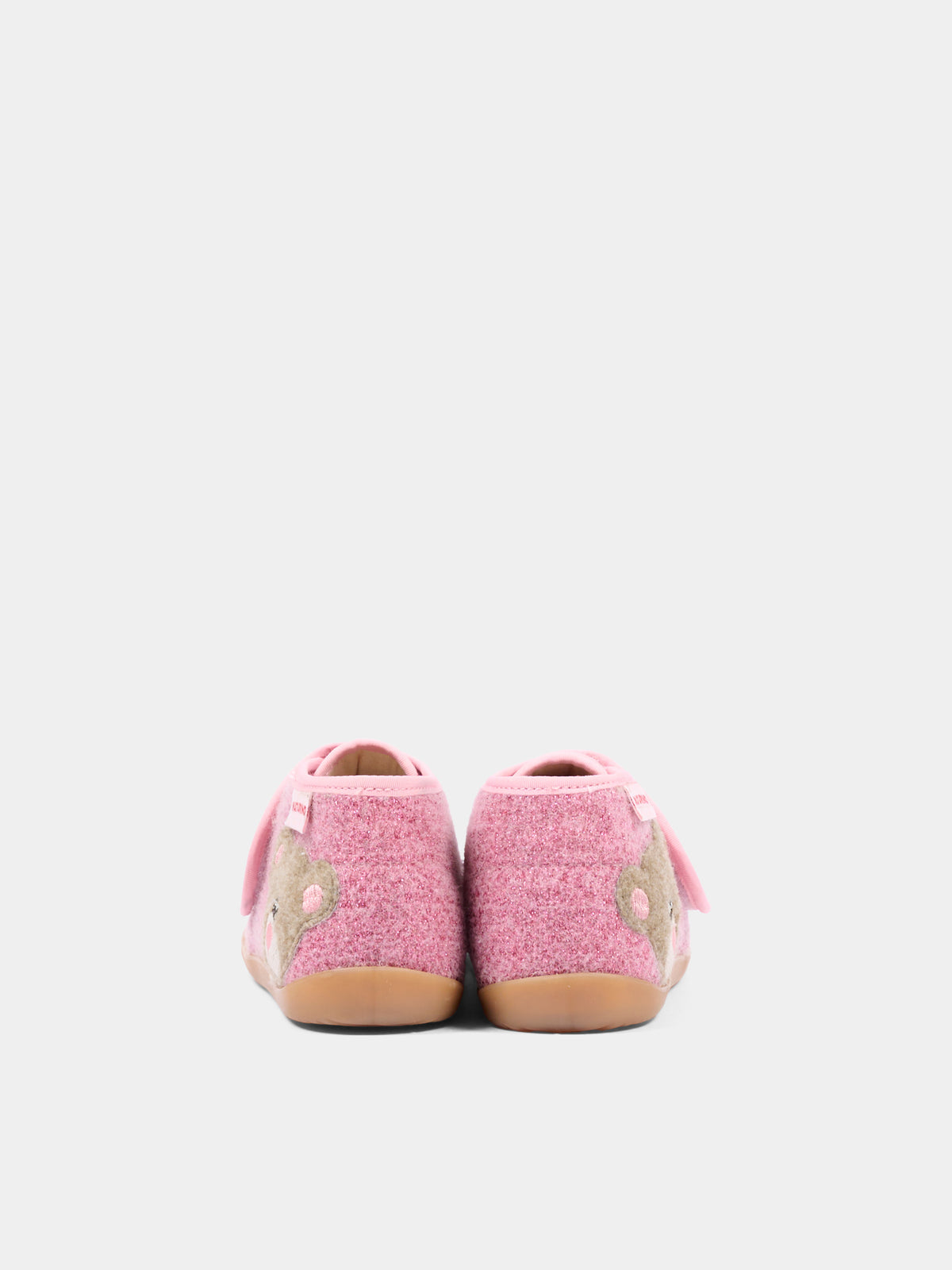 Pantofole rosa per bambina con orsetto,Naturino,001 4000627 04 0M02