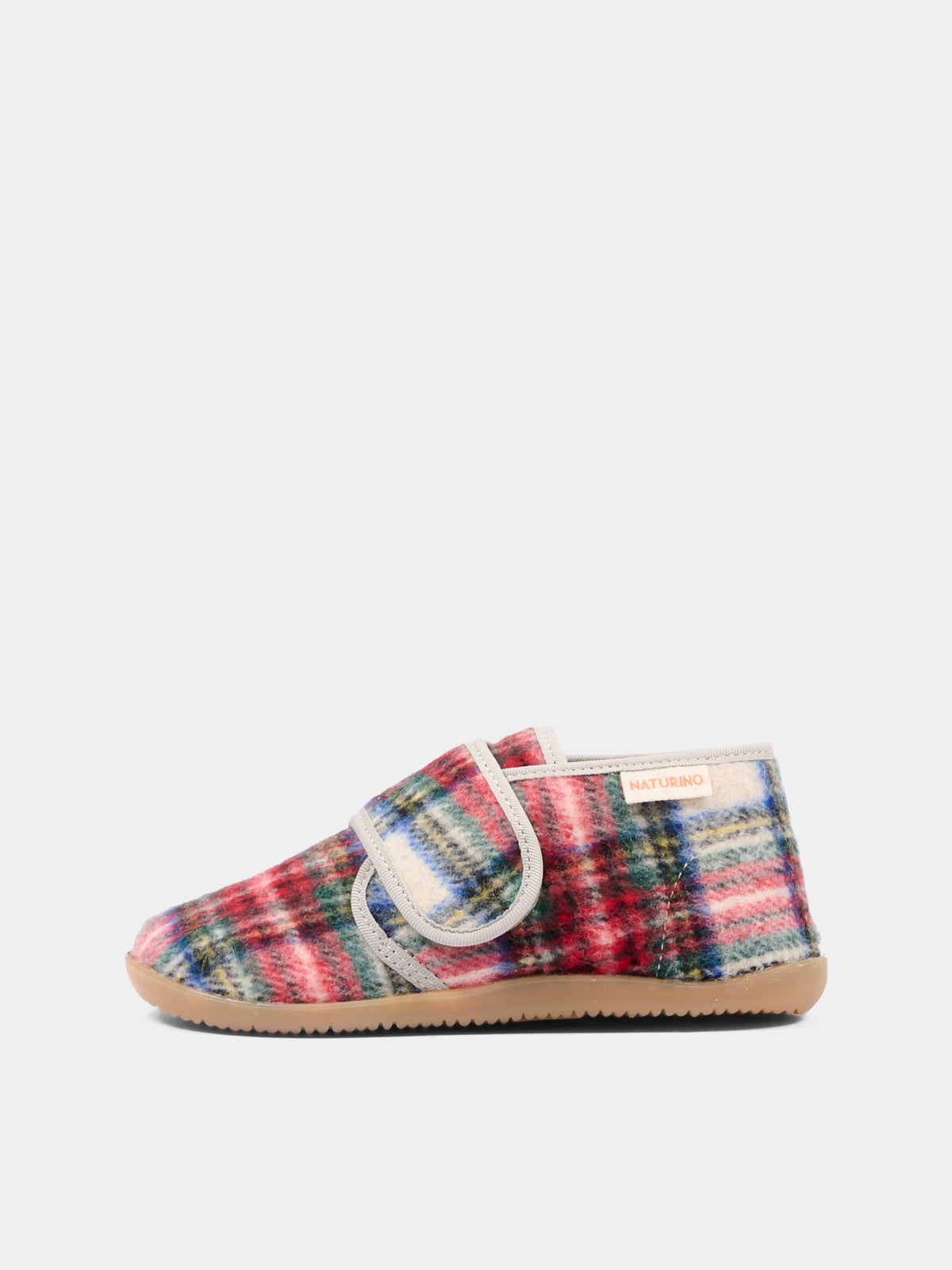 Pantofole multicolor per bambini tartan,Naturino,001 4000673 45 1E11