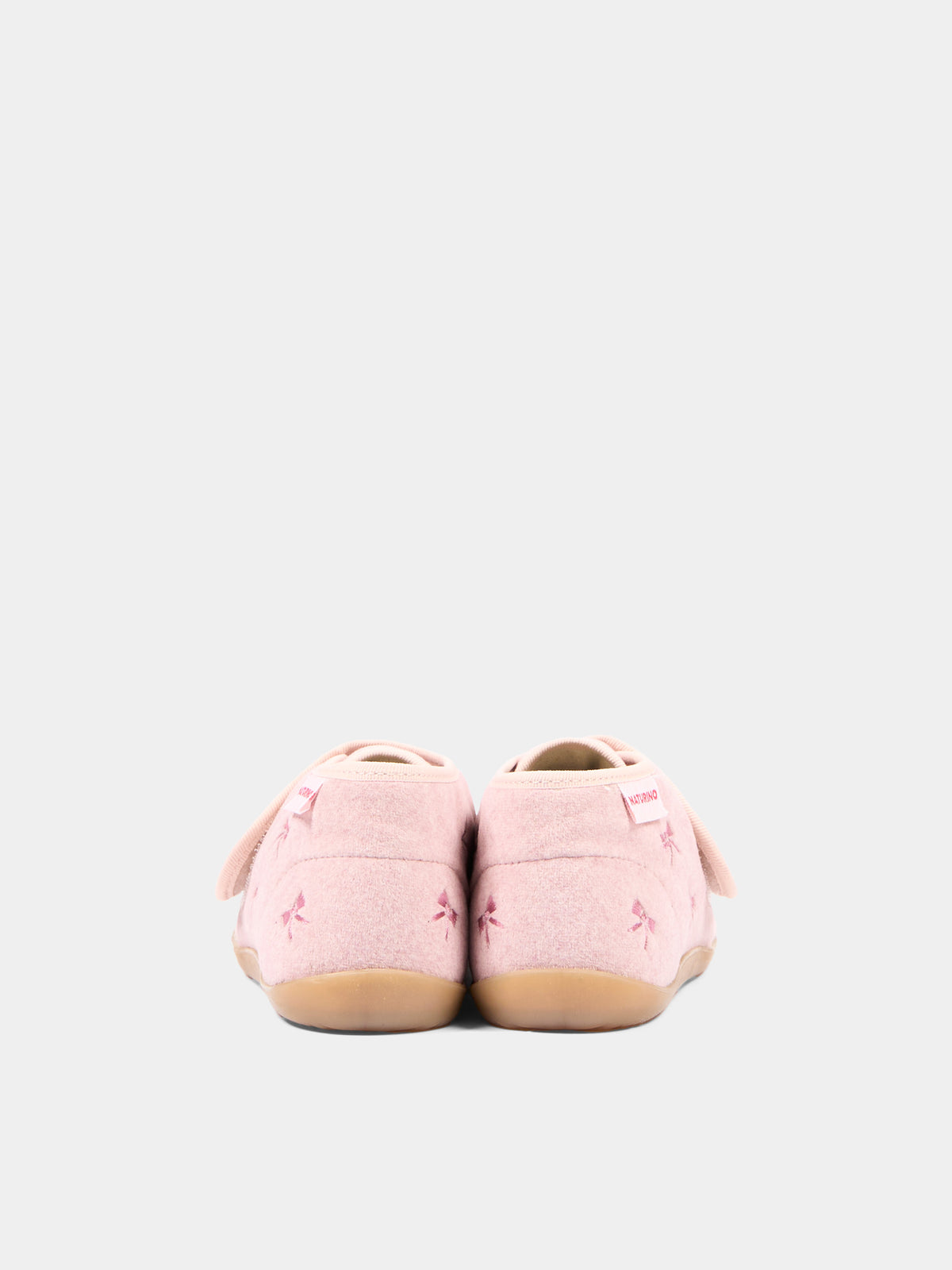 Pantofole rosa per bambina con fiocchi,Naturino,001 4000732 01 0M02