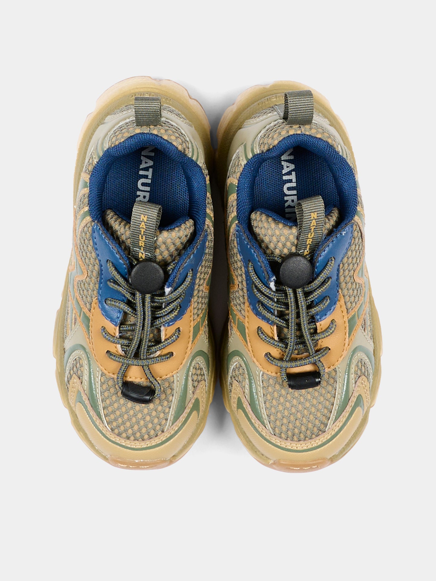 Sneakers verde per bambino,Naturino,001 2019091 01 3D23