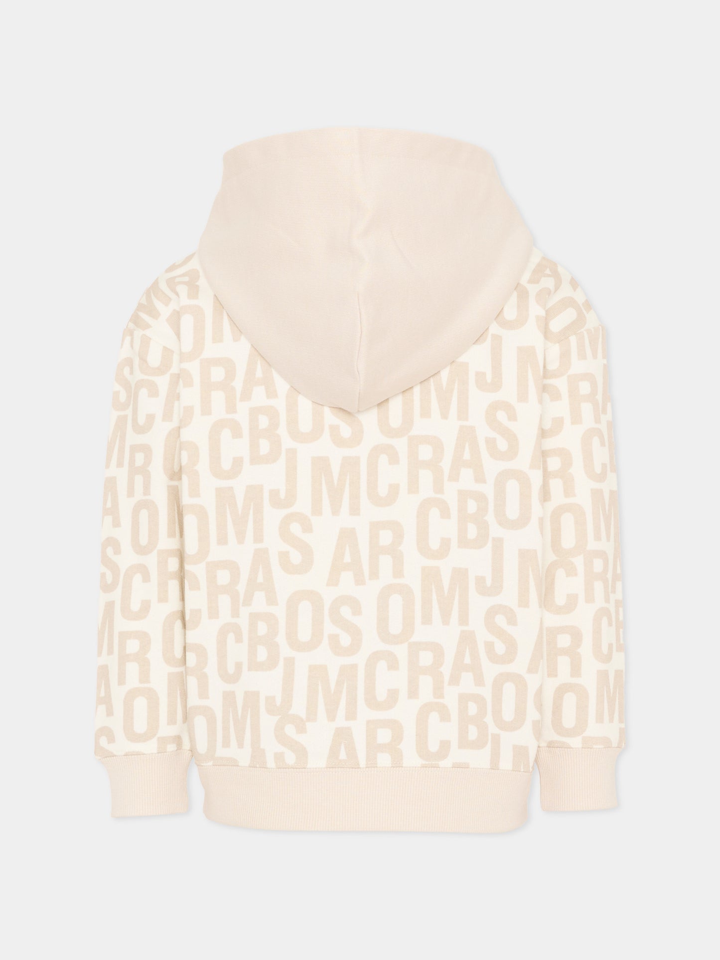 Felpa avorio con logo per bambini,Marc Jacobs,W60775 126