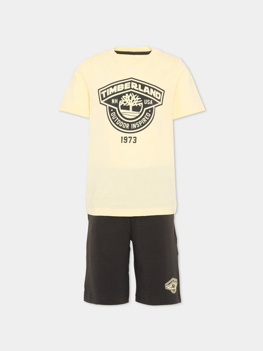 Completo sportivo grigio per bambino,Timberland,T60849 066