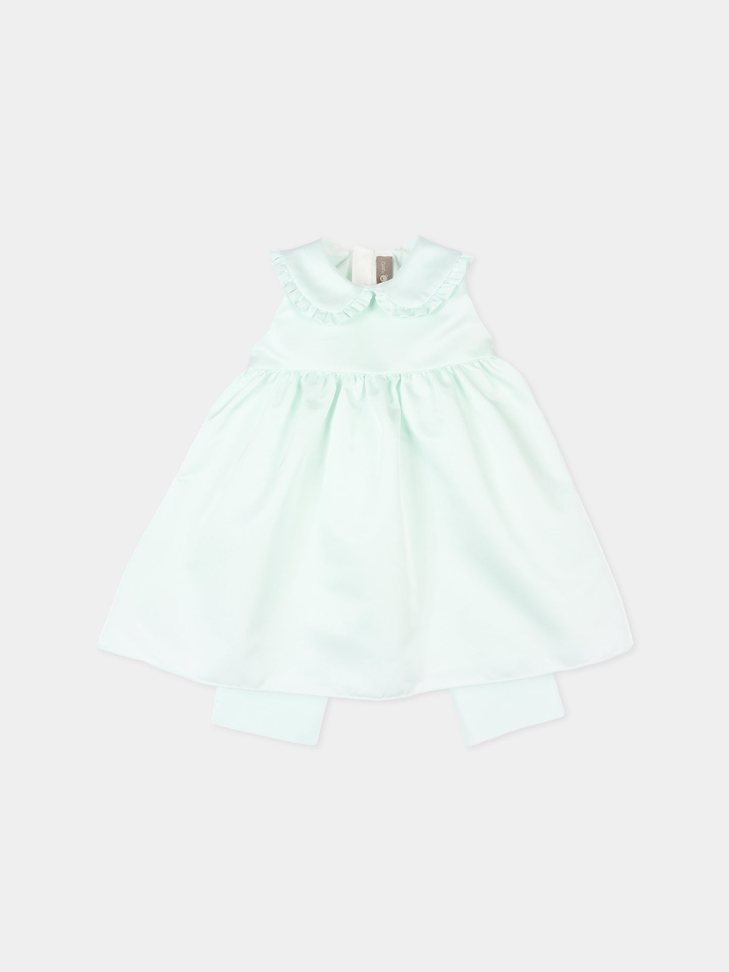 Abito elegante verde per neonata con fiocco,Little Bear,3204 MENTA